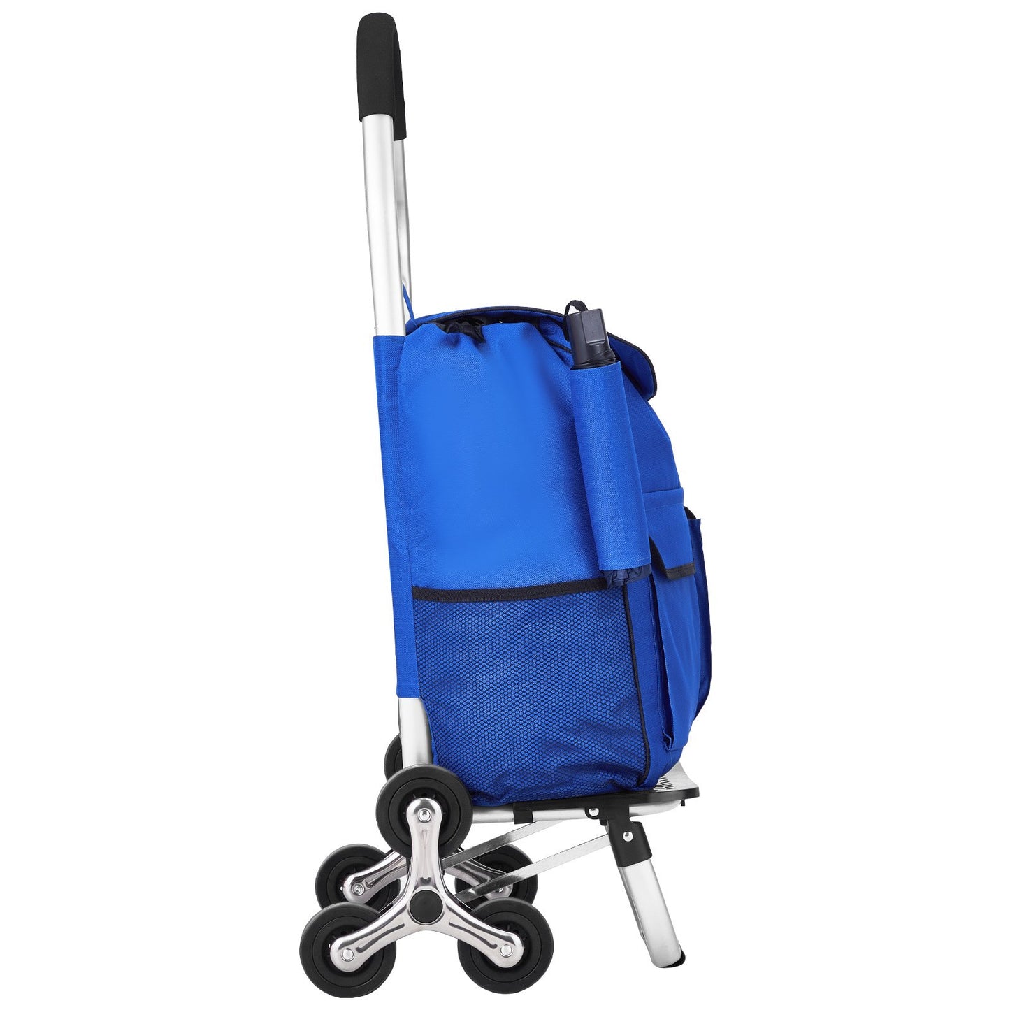 VEVOR Stair Climber Trolley Dolly, 36L Folding Shopping Cart, Grocery Cart Trolley Laundry Stair Climbing,-$30