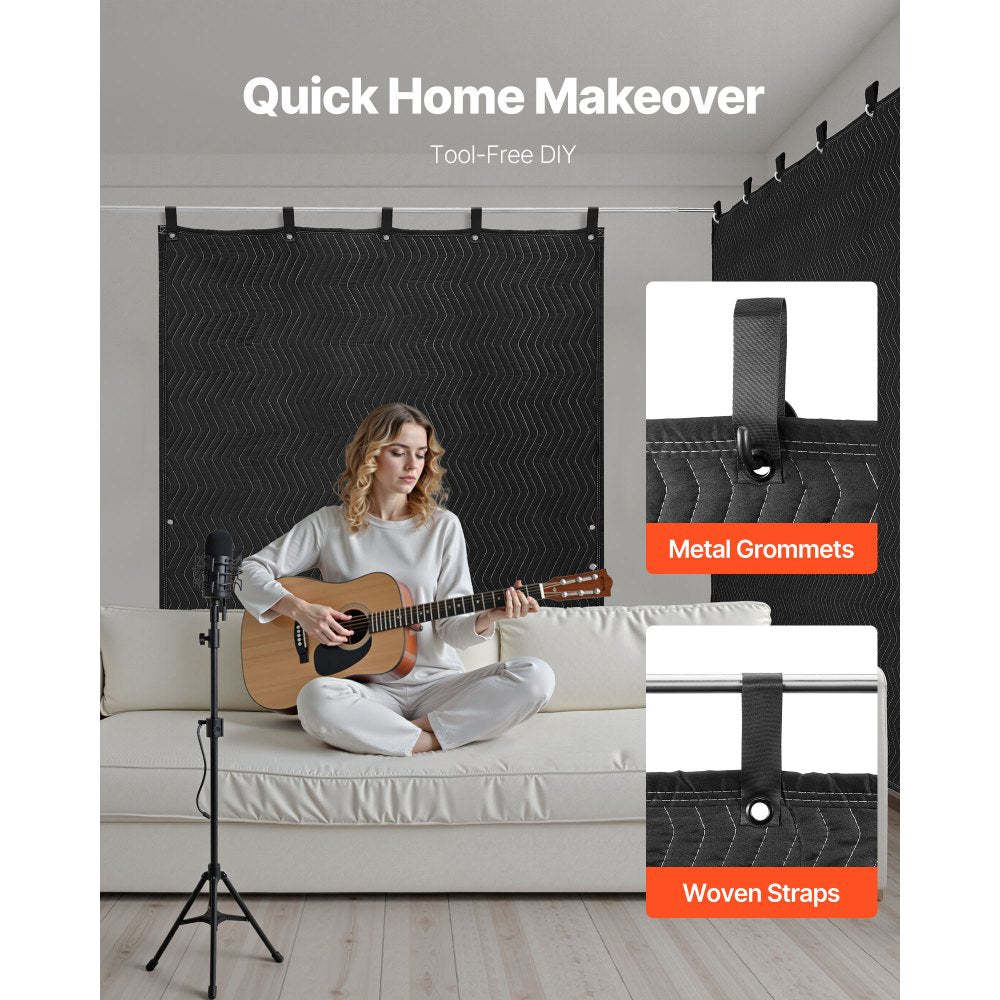 VEVOR Sound Dampening Blankets, Soundproof Curtains with 80 x 48 in, Soundproof Blanket,-$20