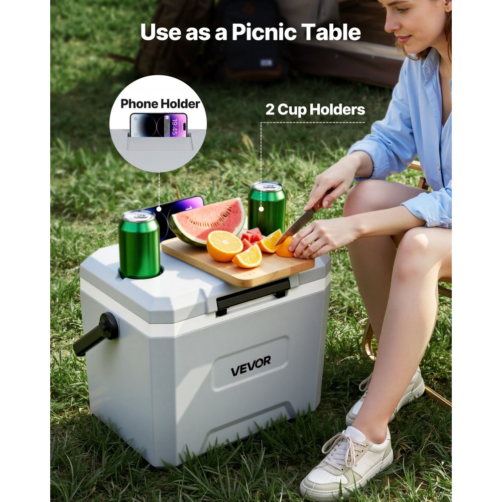 VEVOR Hard Cooler, 17QT Portable Cooler, Leak-Resistant Coolbox Keeps Contents Cool for 48 Hours,-$35