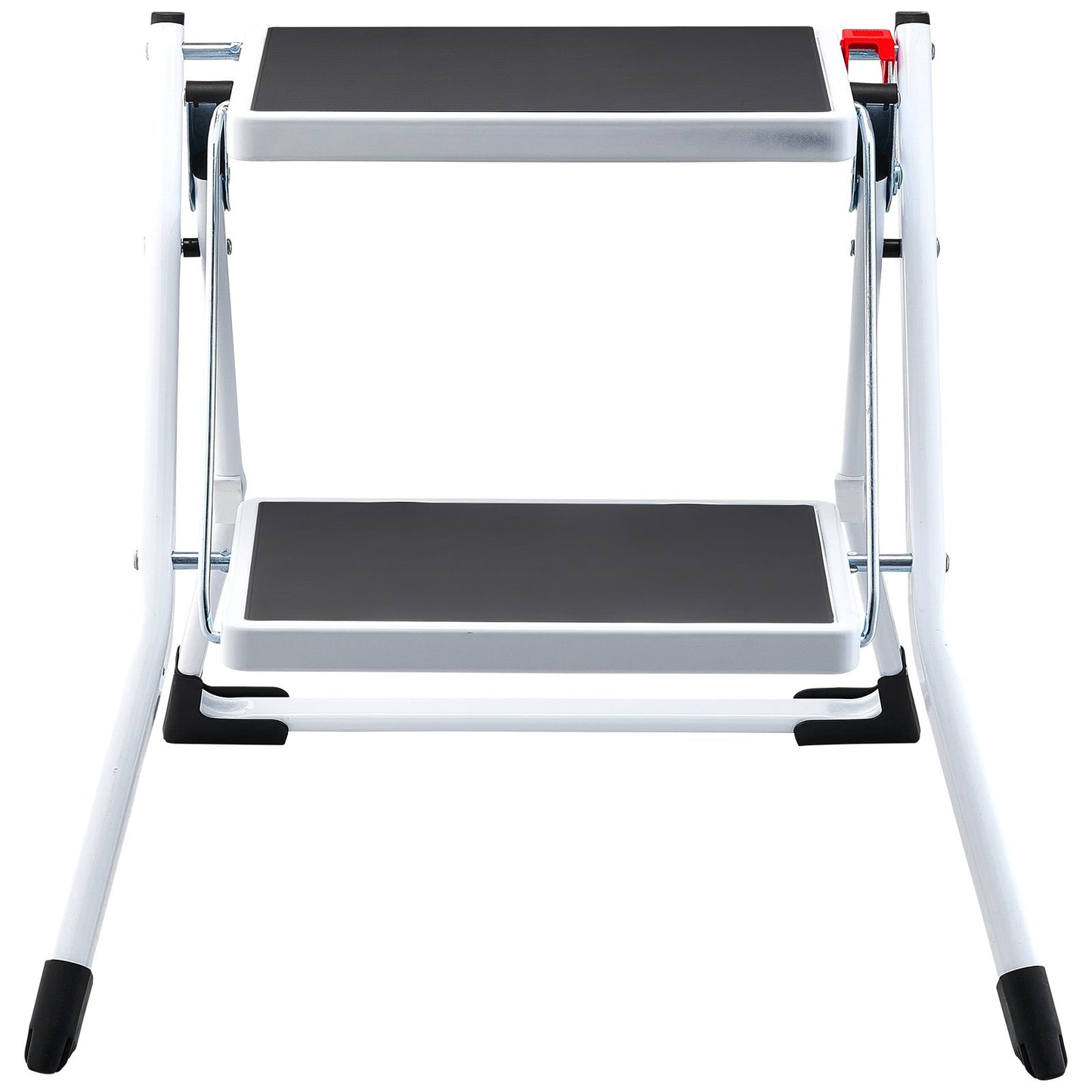 VEVOR Step Ladder 2-Step 330lbs Capacity, Ergonomic Folding Steel Step Stool with Wide Anti-Slip,-$25