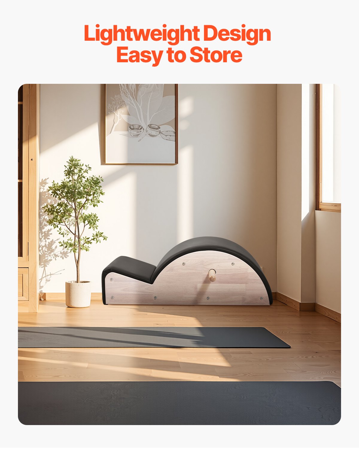 VEVOR Pilates Spine Corrector, Home Gym Yoga Pilates Accessory, Rubber Wood Fitness Training Tool,-$130