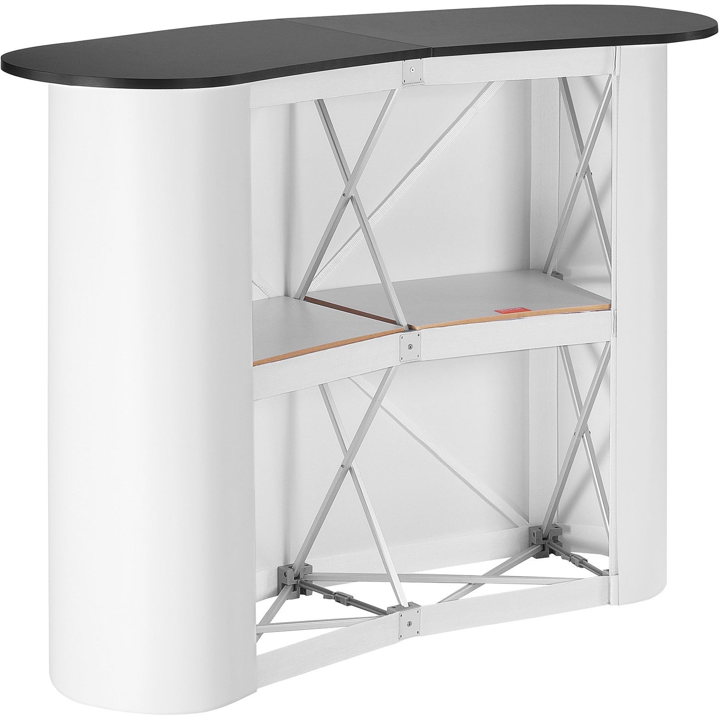 VEVOR Portable Tradeshow Podium Table, 51.18" x 18.31" x 37.4", Display Exhibition Counter Stand