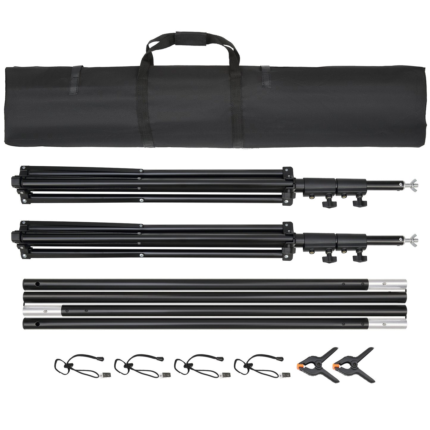 VEVOR 12 x 10 ft Heavy Duty Backdrop Stand, Height Adjustable Photography Backdrop Stand,-$65