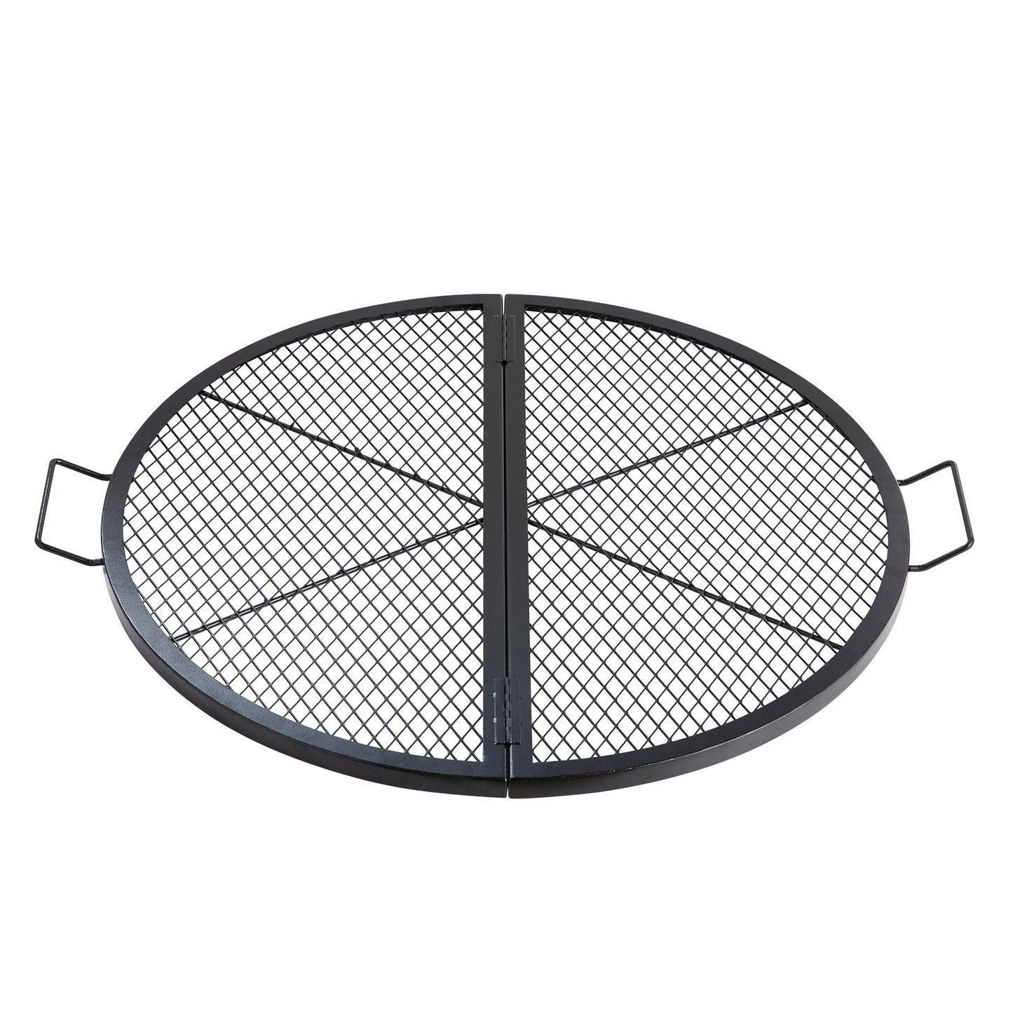 VEVOR X-Marks Fire Pit Grill Grate, Foldable Round Cooking Grate,Campfire BBQ Grill Grid,-$40