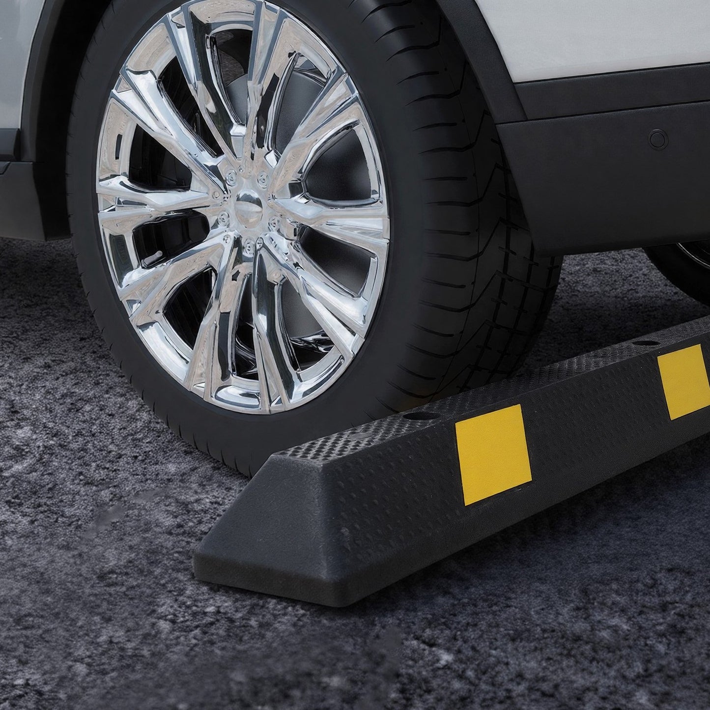 VEVOR Parking Stopper, 72 Inch Heavy Duty Parking Aid for Garage, Rubber Curb Garage Floor Stopper,-$50