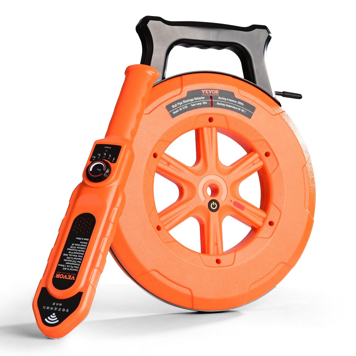 VEVOR Pipe Locators, 100ft/30m PVC Pipe Locators Underground, IP67 Waterproof Pipe Blockage,-$55