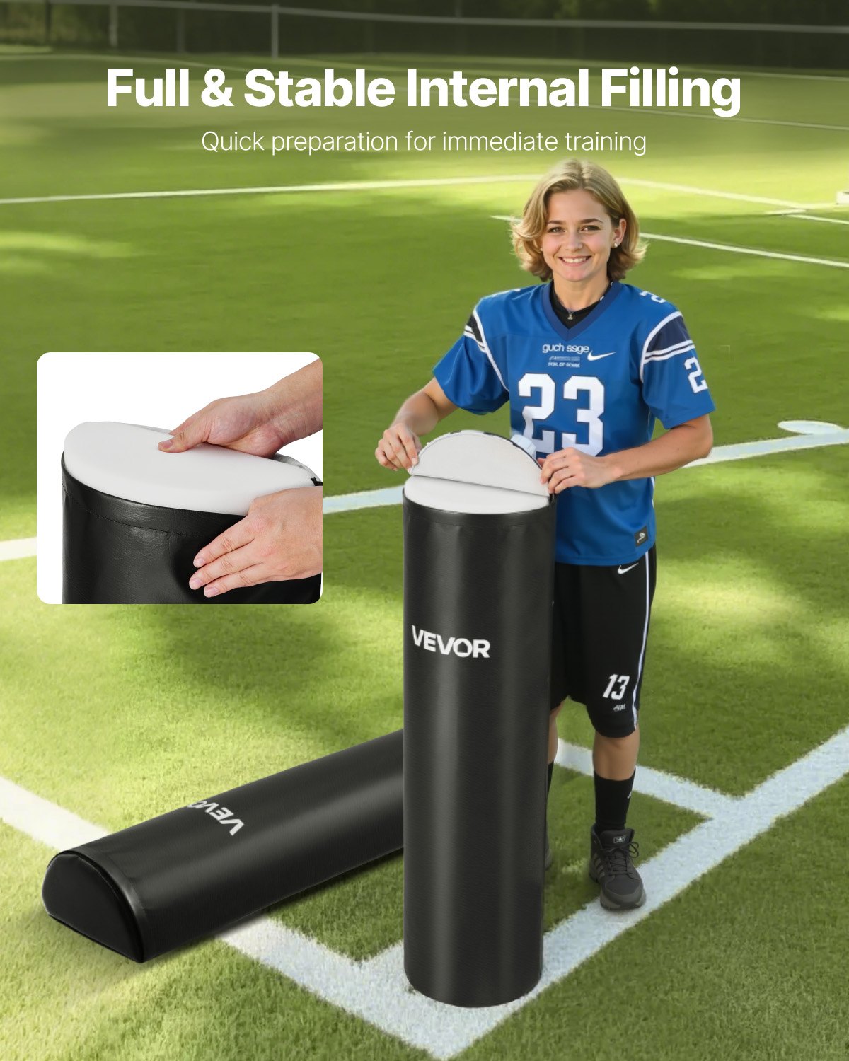 VEVOR Football Tackling Dummy, 42.5 in PVC Step Over Dummy, High-Density Sponge,2PCS,-$80