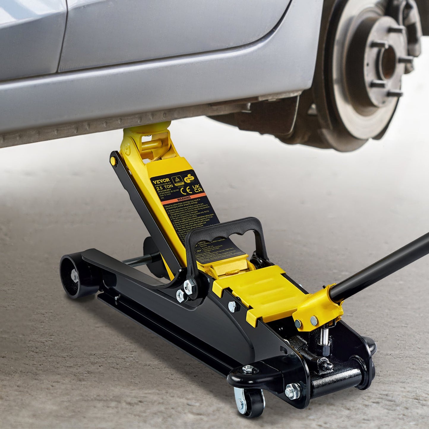 VEVOR Floor Jack, 2.5 Ton Low Profile Floor Jack, Heavy-duty Steel Racing Floor Jack With Single,-$80