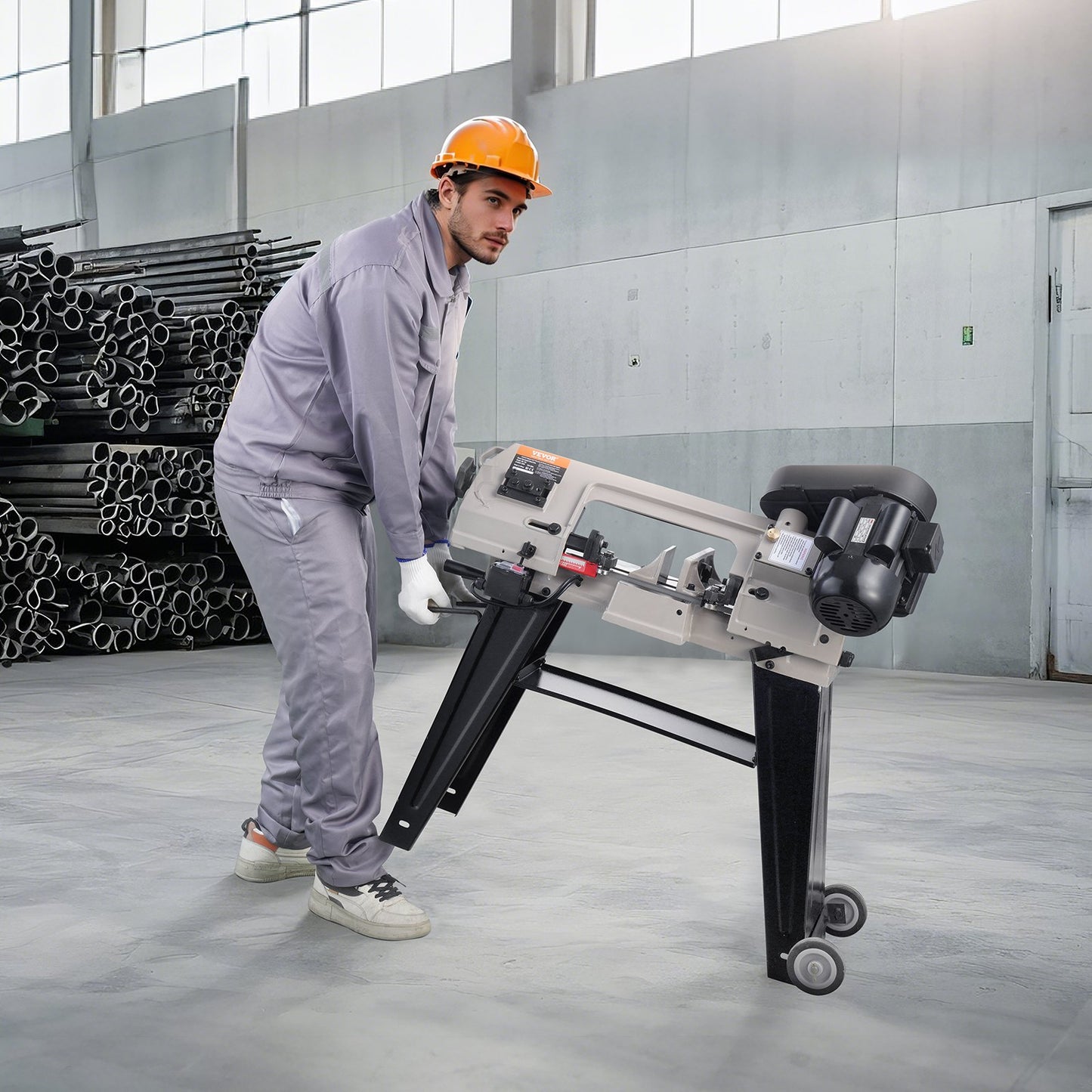 VEVOR Metal Horizontal Band Saw, 4 in x 6 in Rectangular Cutting Capacity, 110V Metal Vertical,-$490