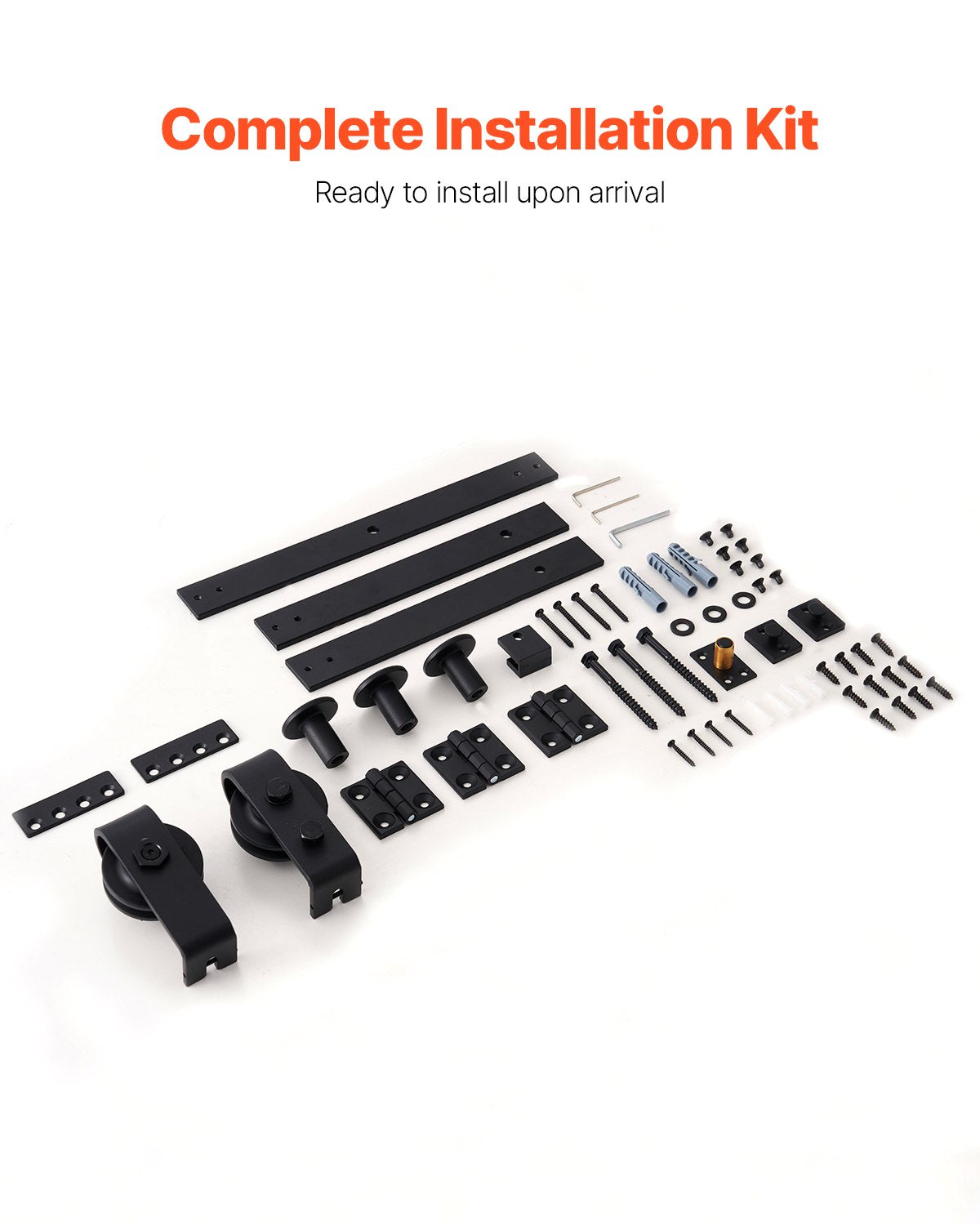 VEVOR Bi-Folding Sliding Barn Door Hardware Track Kit, 36" Top Mount Track Kit, Slide Smoothly,-$35