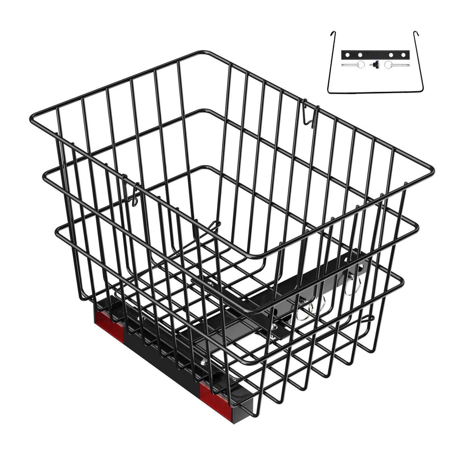 VEVOR Scooter Rear Basket, Heavy Duty Metal Wire Basket with Handle, Spacious Cargo Basket,-$30