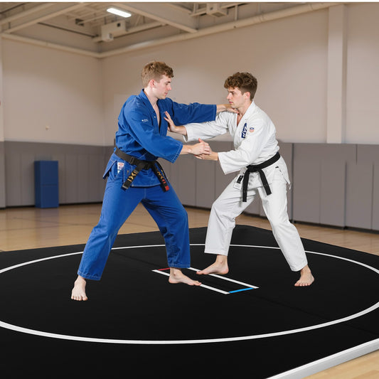 VEVOR 13x13 ft Wrestling Mat Inflatable, Martial Arts Thick Mat for Home Gym Exercise, PVC Foldable,-$400
