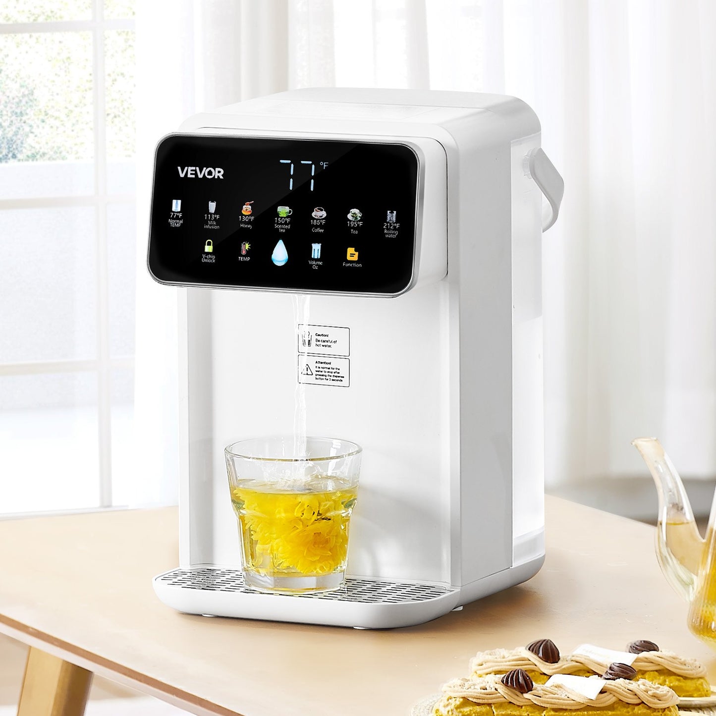 VEVOR Instant Hot Water Dispenser, Countertop Boiling Water Dispenser with Adjustable 7 Temperatures,-$55