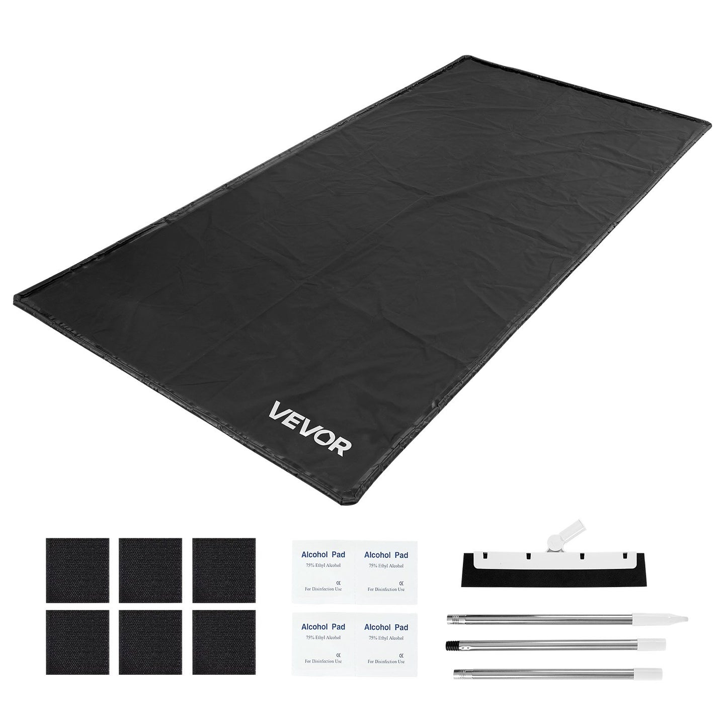 VEVOR Containment Mat, 7 ft 9 in x 16 ft, Non-Slip PVC Garage Floor Mat w/a Cleaning Squeegee,-$60