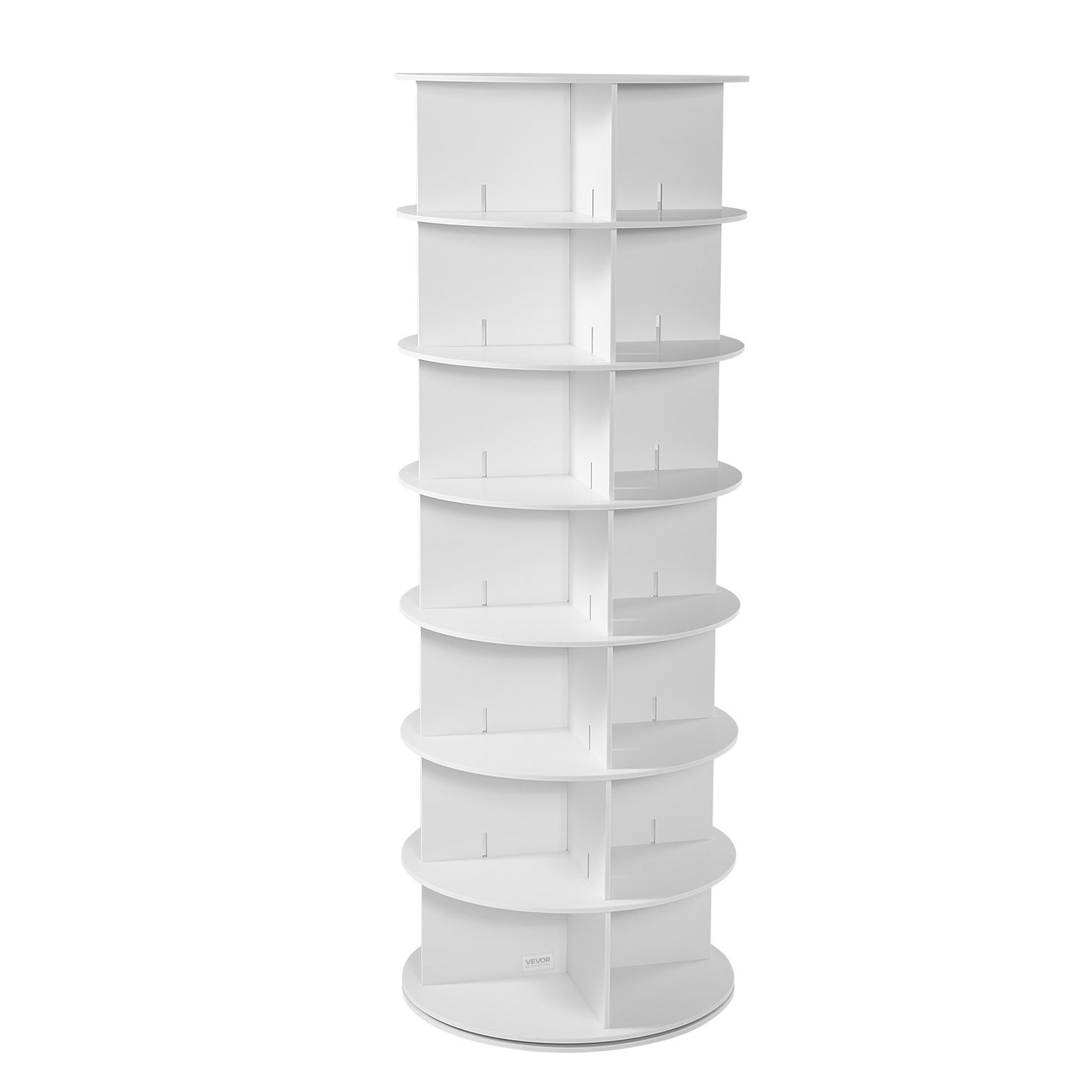 VEVOR 7 Tiers Rotating Shoe Rack Tower, 360° Spinning Shoe Rack, Revolving Storage Round Display,-$85