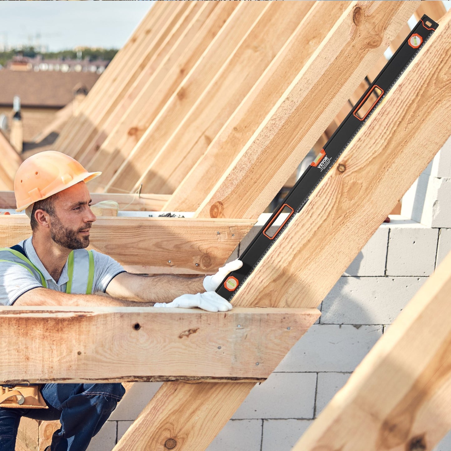 VEVOR 4-Piece Torpedo Level, 48/24/16/10 Inch Box Levels Set,Shock-Proof(Only 10-inch has magnetic),-$40