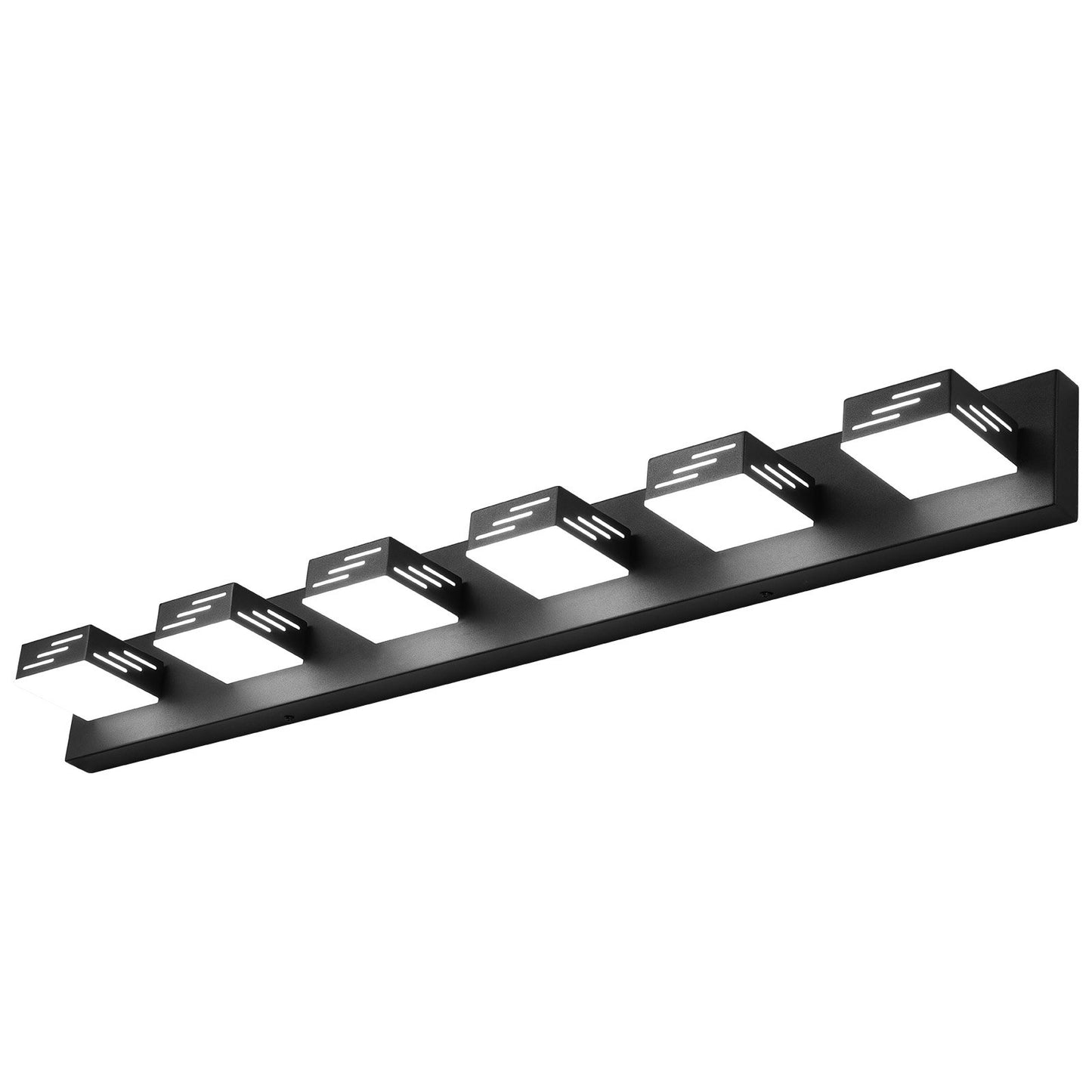 VEVOR 6-Light LED Modern VanityLight Fixtures, 40.35-Inch, Black Finish Bathroom Wall Lighting