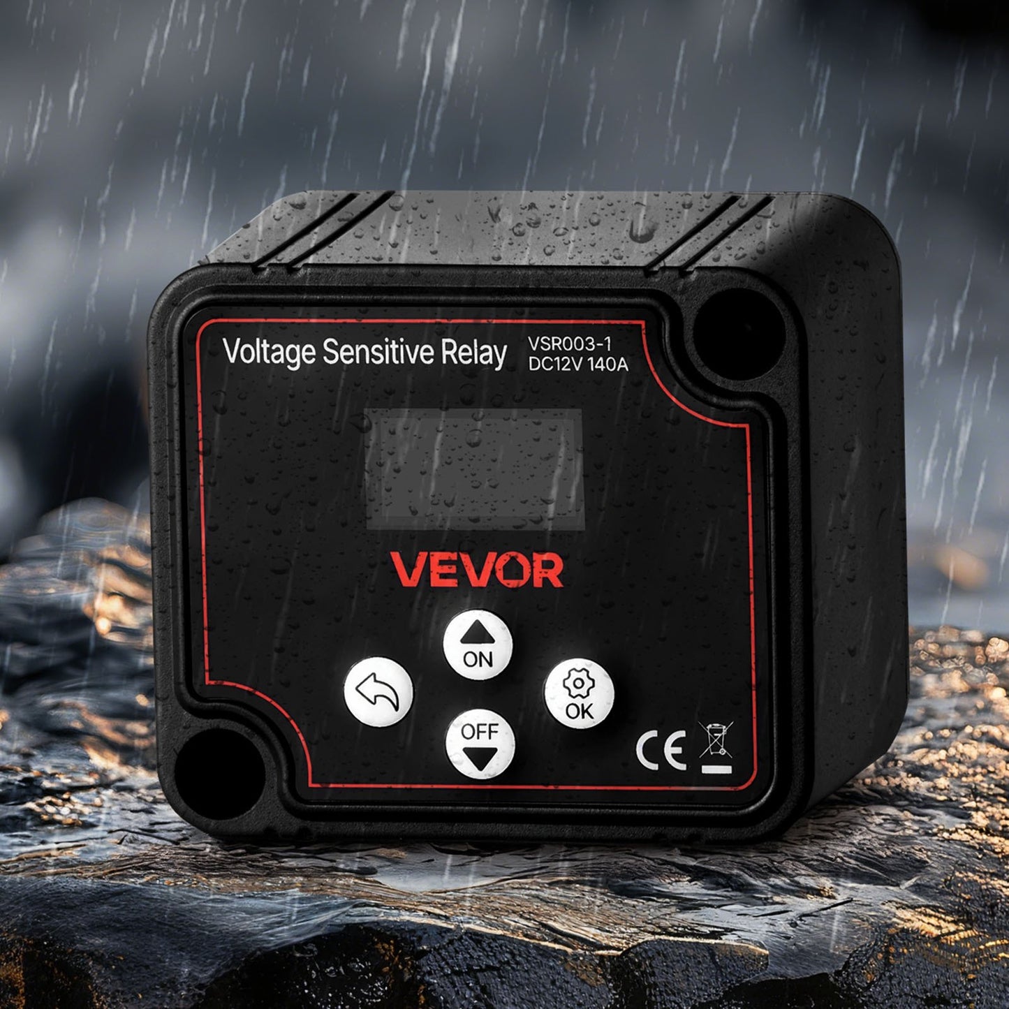 VEVOR Dual Battery Isolator Kit, 12V 140 Amp, Manual and Automatic VSR Voltage Sensitive Relay,-$55