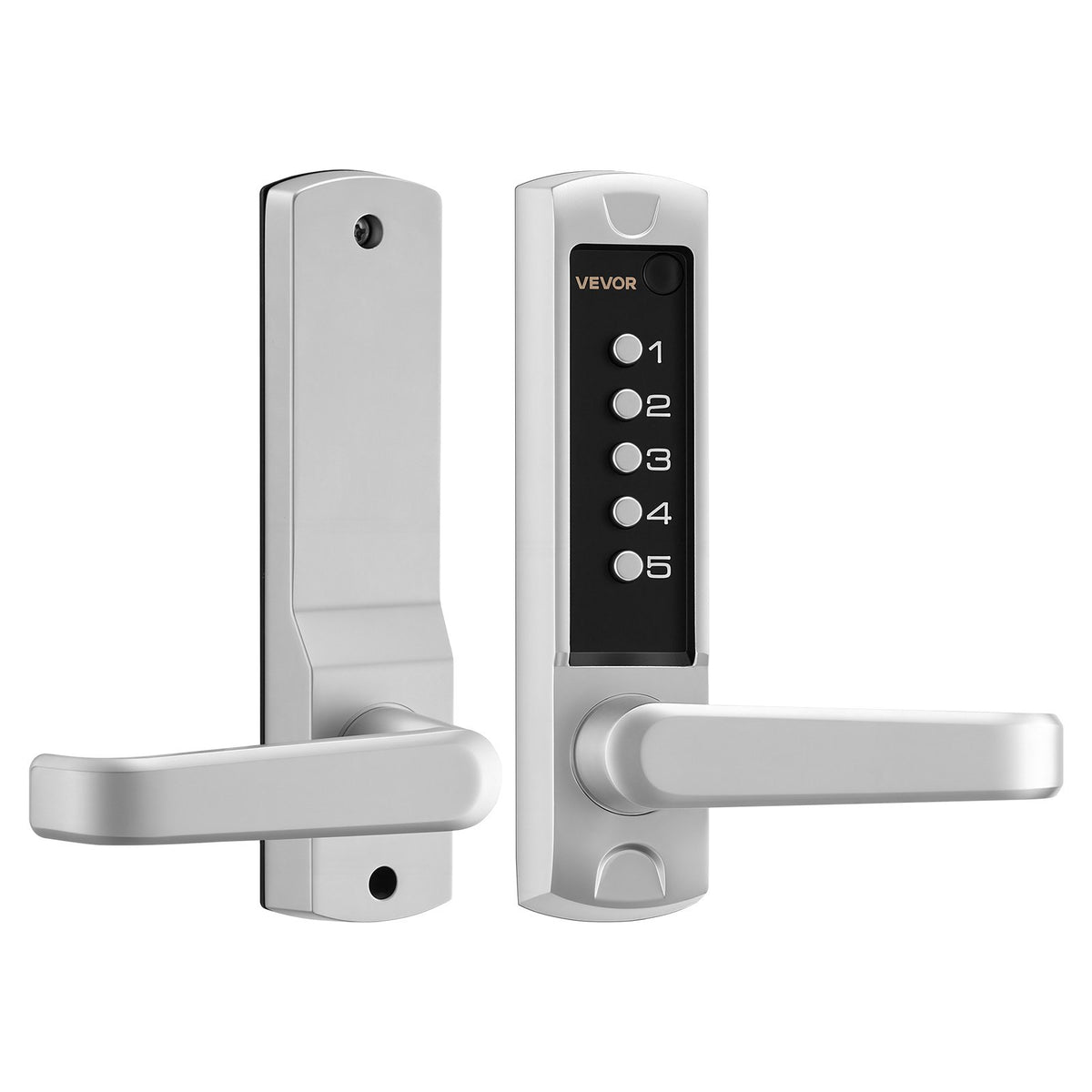 VEVOR Mechanical Keyless Entry Door Lock,2.0 Code Upgrade,5 Digits Code,Single-Sided Push Button Combination Keypad Door Lock with Handle,Auto Locking,-$100