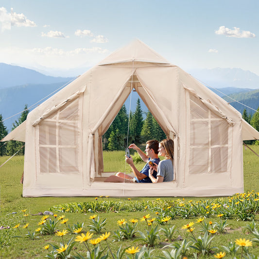 VEVOR Inflatable Tents for Camping, 4-6 Person Easy Setup Blow up Tent with Hand Pump,-$360
