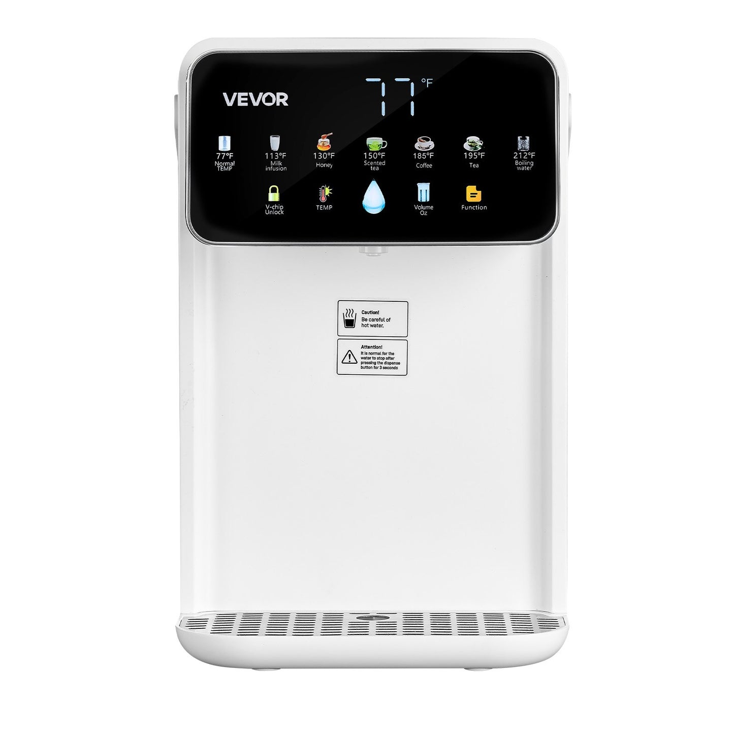 VEVOR Instant Hot Water Dispenser, Countertop Boiling Water Dispenser with Adjustable 7 Temperatures,-$55