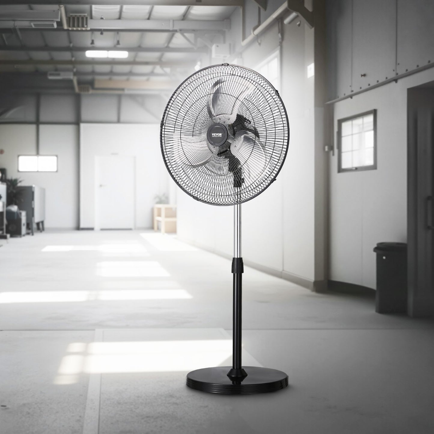 VEVOR Industrial Pedestal Fan, 20 Inch 90-Degree Oscillating Fan, Height Adj Standing Fans,-$70