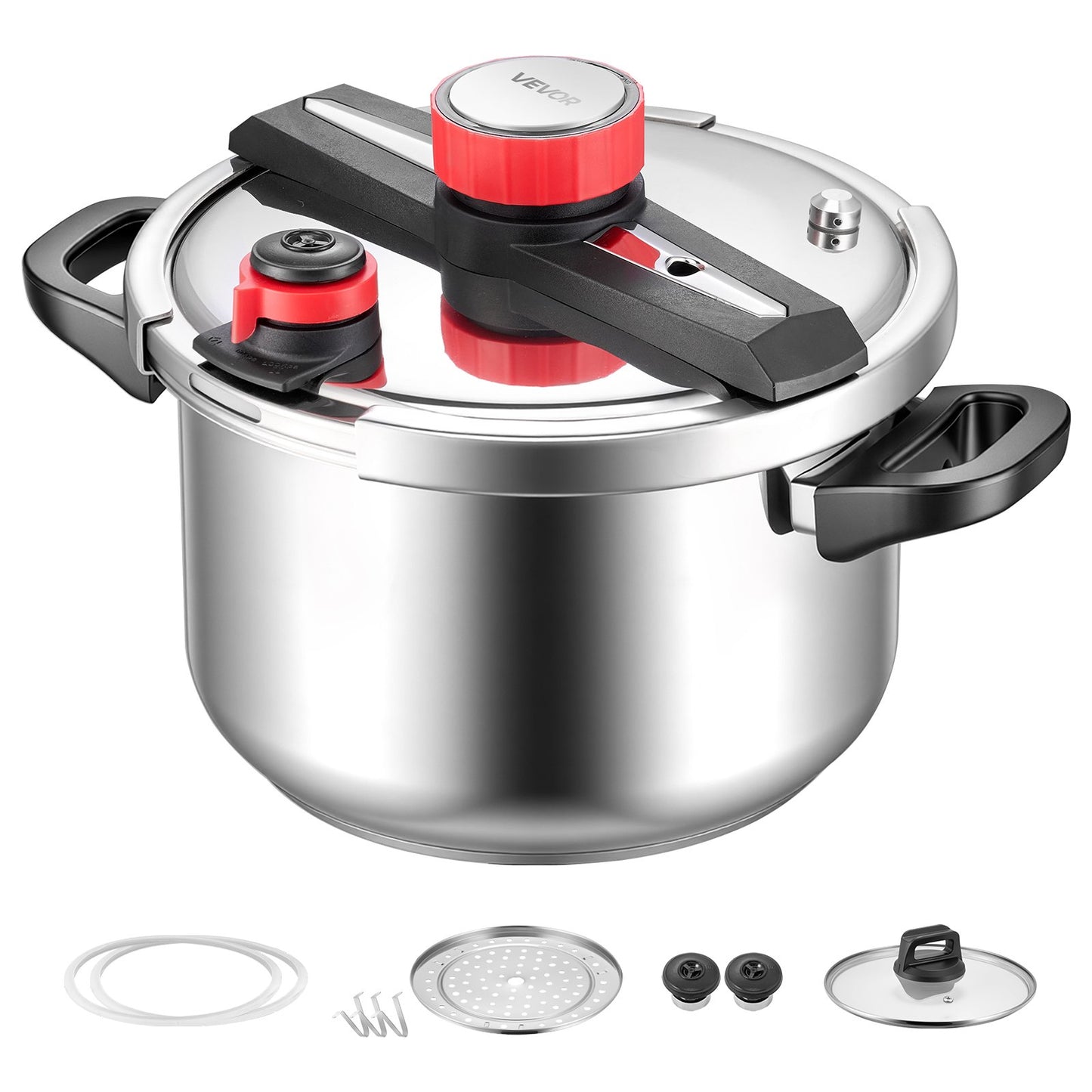 VEVOR Pressure Cooker, 10Qt Pressure Cooker Stainless Steel, Pressures Canner with Steaming Rack,-$65