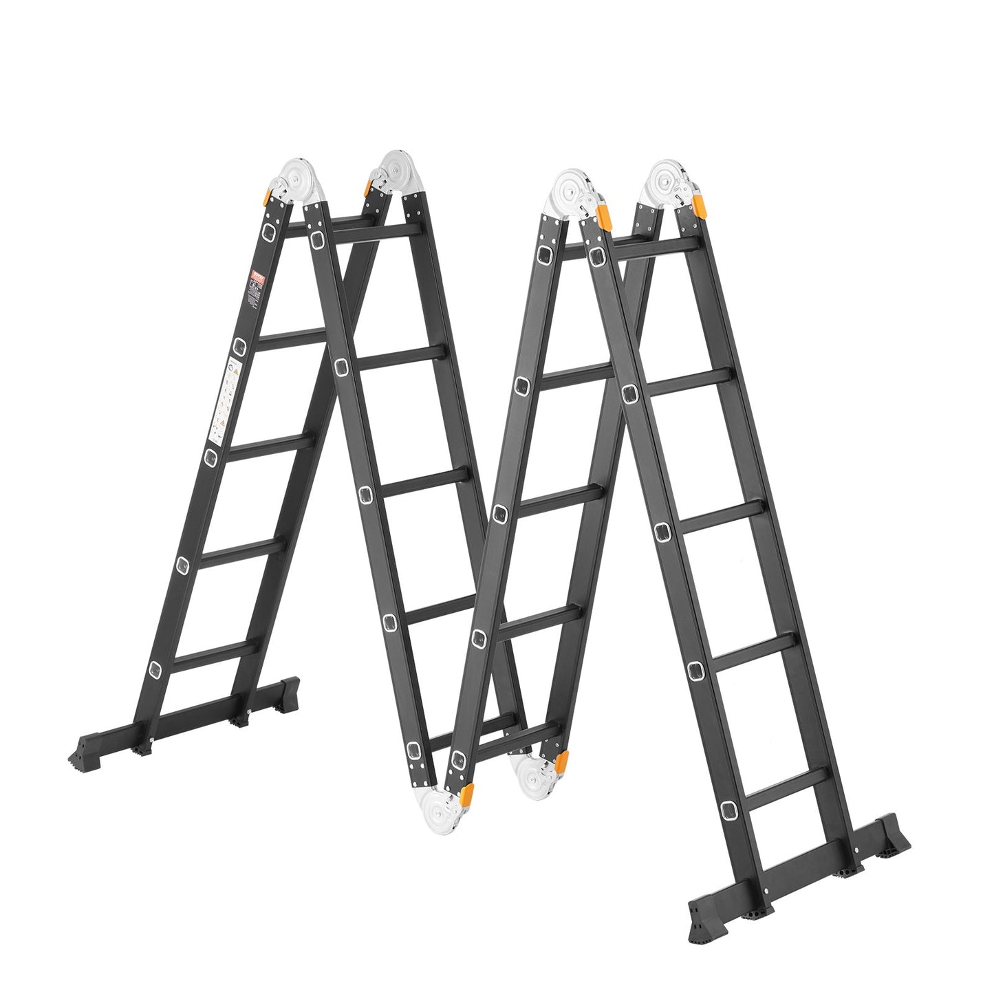 VEVOR Multi-Purpose Folding Ladder, 7-in-1 Tall Extension Step Ladder, A Frame 5 Step Telescoping,-$210