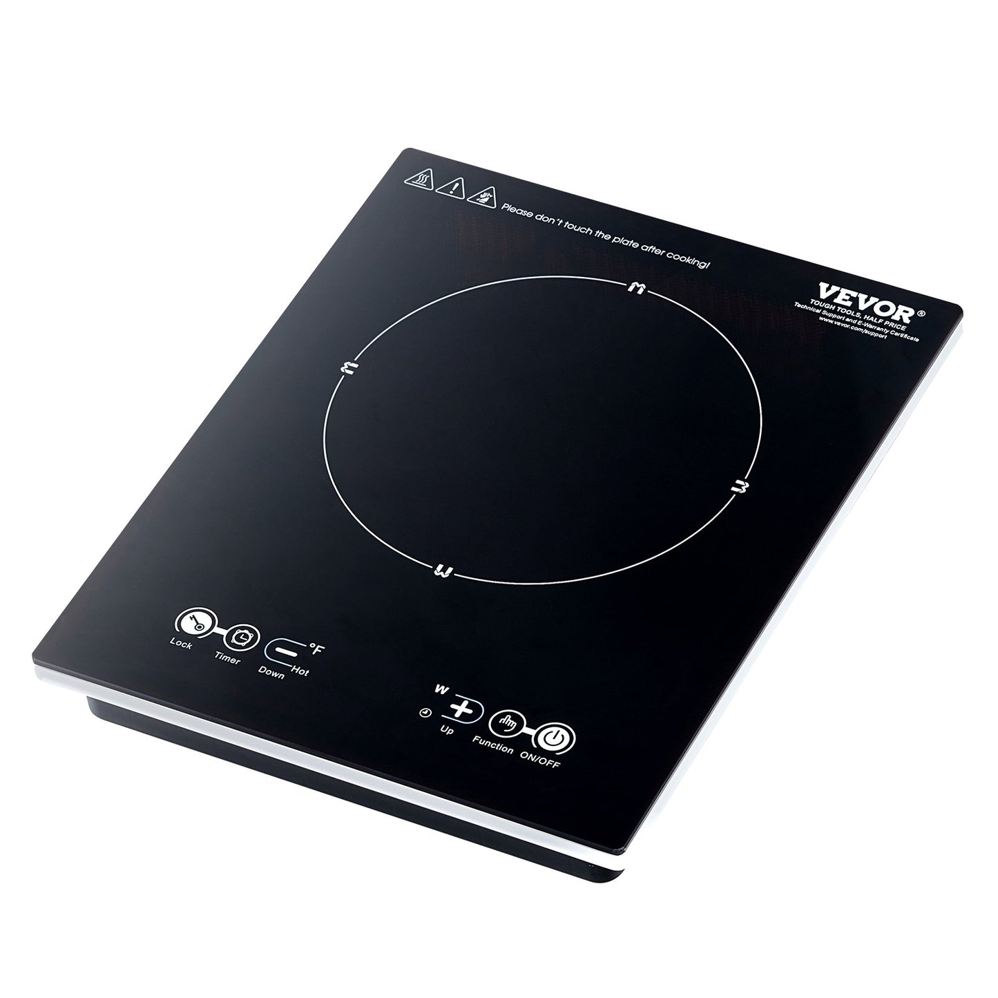 VEVOR Portable Induction Cooktop, 1800W Electric Induction Burner with 9 Temperature Settings,-$50