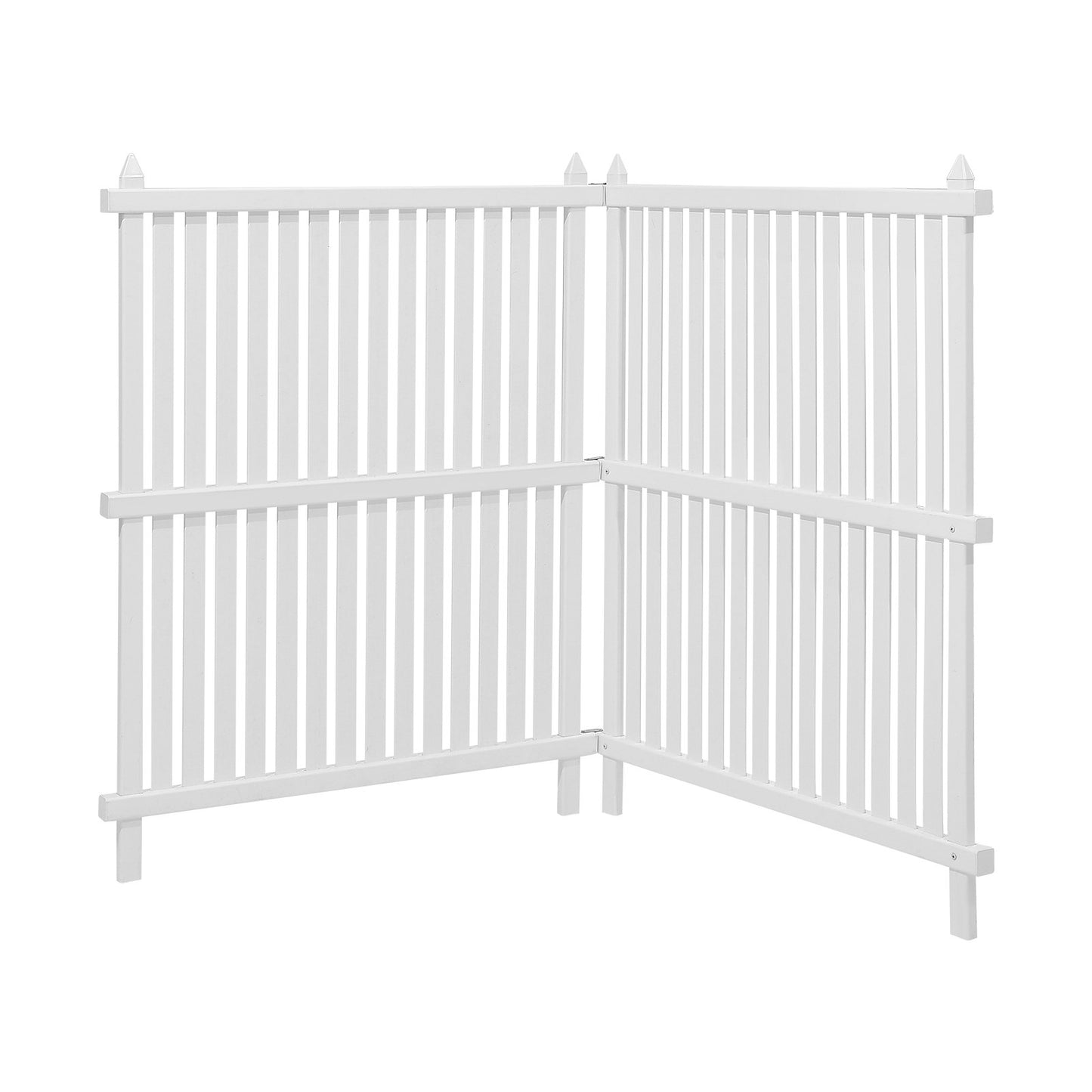 VEVOR 2 Panels Vinyl Privacy Screen, 36 x 45 in Outdoor Fence Enclosure with Galvanized Stakes,-$55