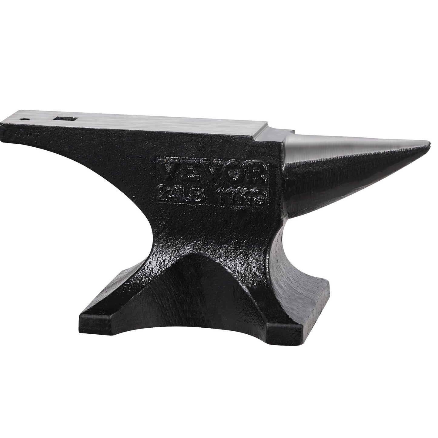 VEVOR Single Horn Anvil, 25lbs Cast Steel Anvil, High Hardness Rugged Round Horn Anvil with Stable Base,-$50