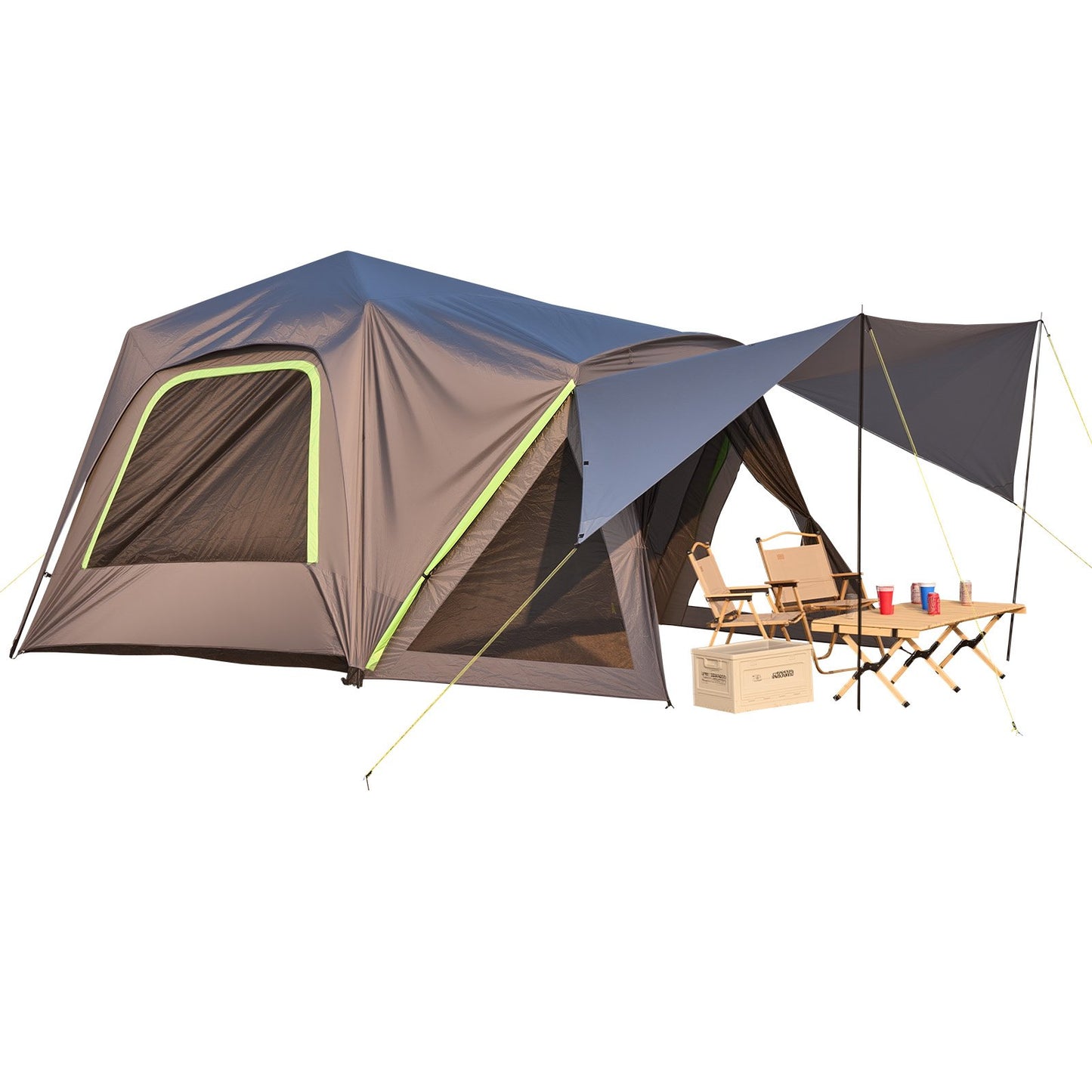 VEVOR SUV Tent for Camping, 10FT L x 10FT W, Waterproof PU2000mm Spacious Double Layer Design,-$280
