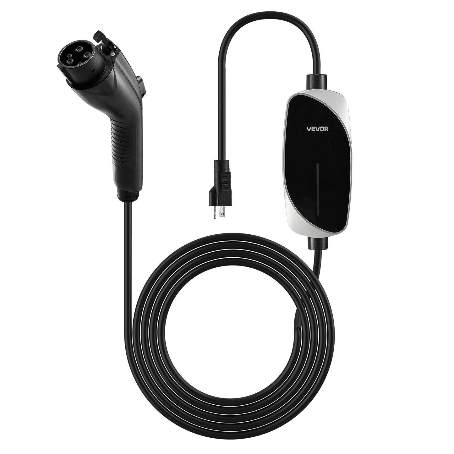 VEVOR Level 1&2 EV Charger, 16 Amp, Electric Vehicle Portable Charger with 25 ft Charging Cable,-$95