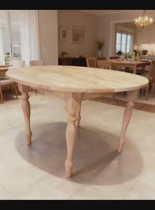 BNIB-Premium Solid Wood Round Dining Table - 42"（106.68） Tabletop, 29”（75cm ）Height | Timeless Craftsmanship