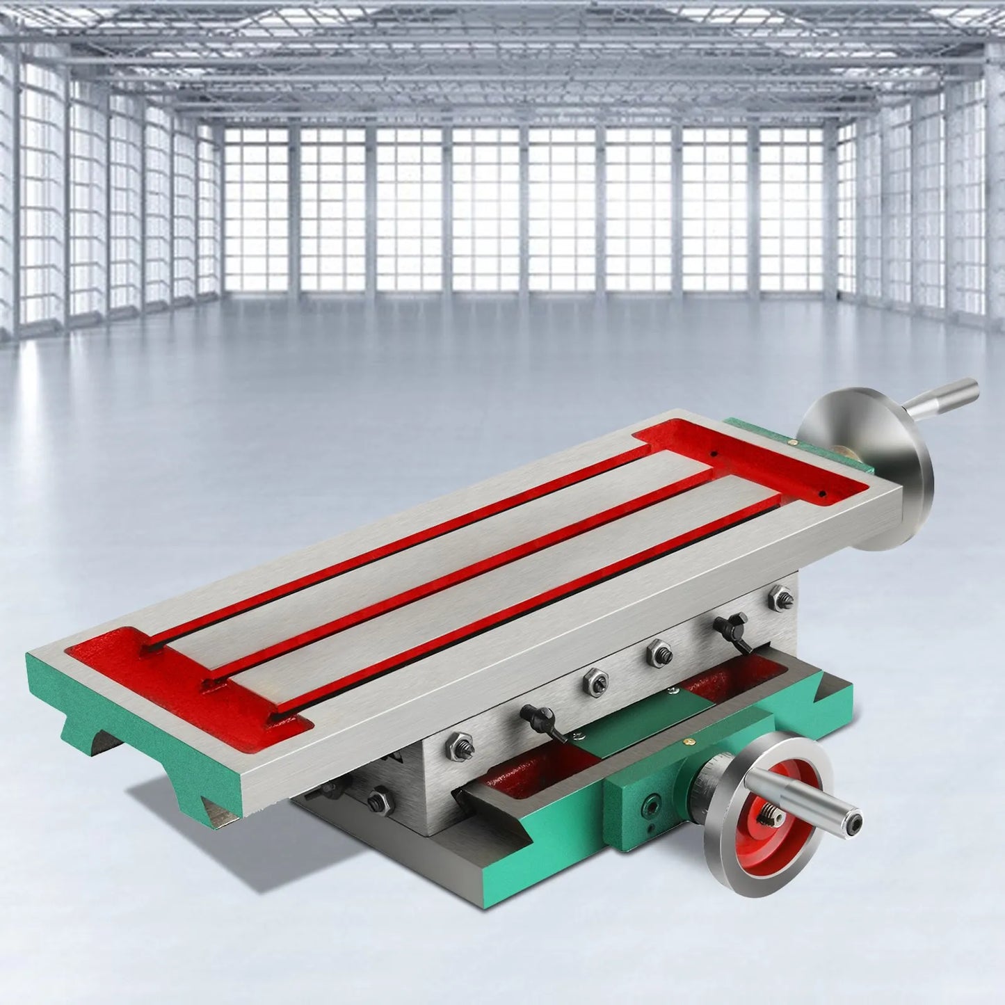 VEVOR Compound Milling Machine Worktable 17.7x6.7 2 Axis Cross Slide Drill Vise,-$100