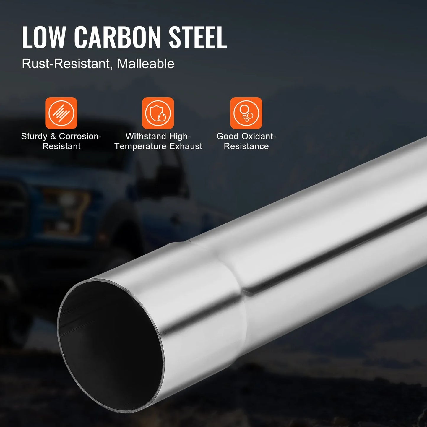 VEVOR Exhaust Kit, 16pcs, DIY Universal Galvanized Steel Exhaust Kit with Slip-Fit Joint & Large Exhaust Tube