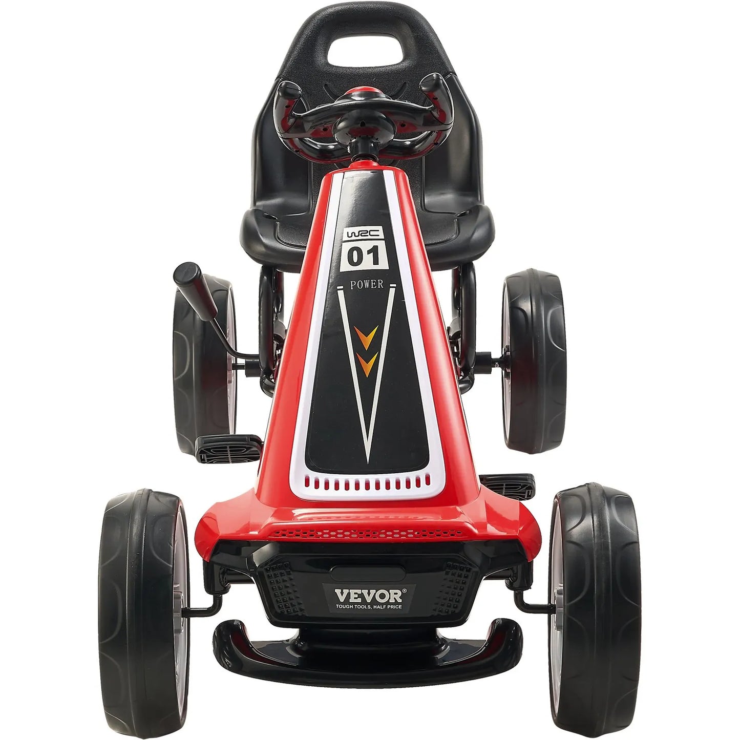 VEVOR Kids Pedal Go Kart, 4 Wheel Off-Road Pedal Go Cart Ride On Toy for Kids, Steering Wheel, Ages 5-12,-$100
