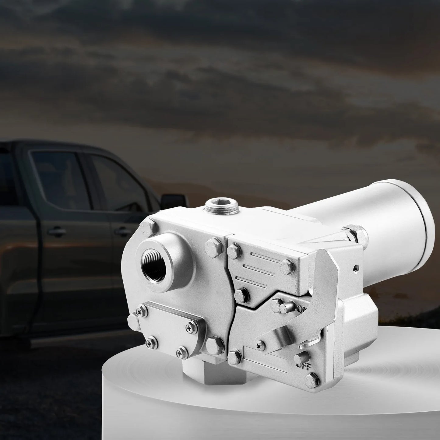 VEVOR Fuel Transfer Pump, 12V DC 15 GPM 1/5 HP, Gear-Type Electric Diesel Transfer Pump