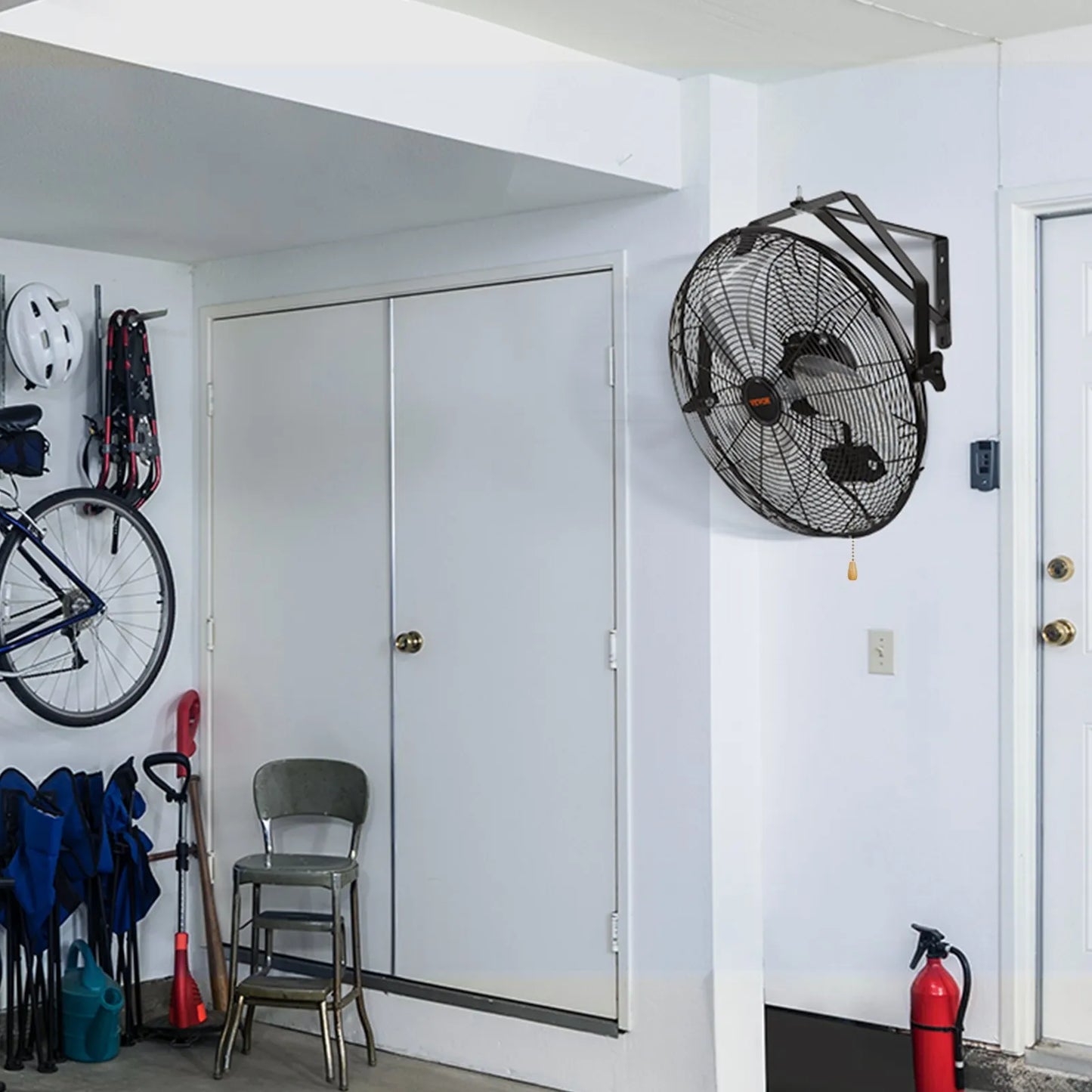VEVOR Wall Mount Fan, 18 Inch, 3-speed High Velocity Max. 4150 CFM, Waterproof Industrial Wall Fan,-$60