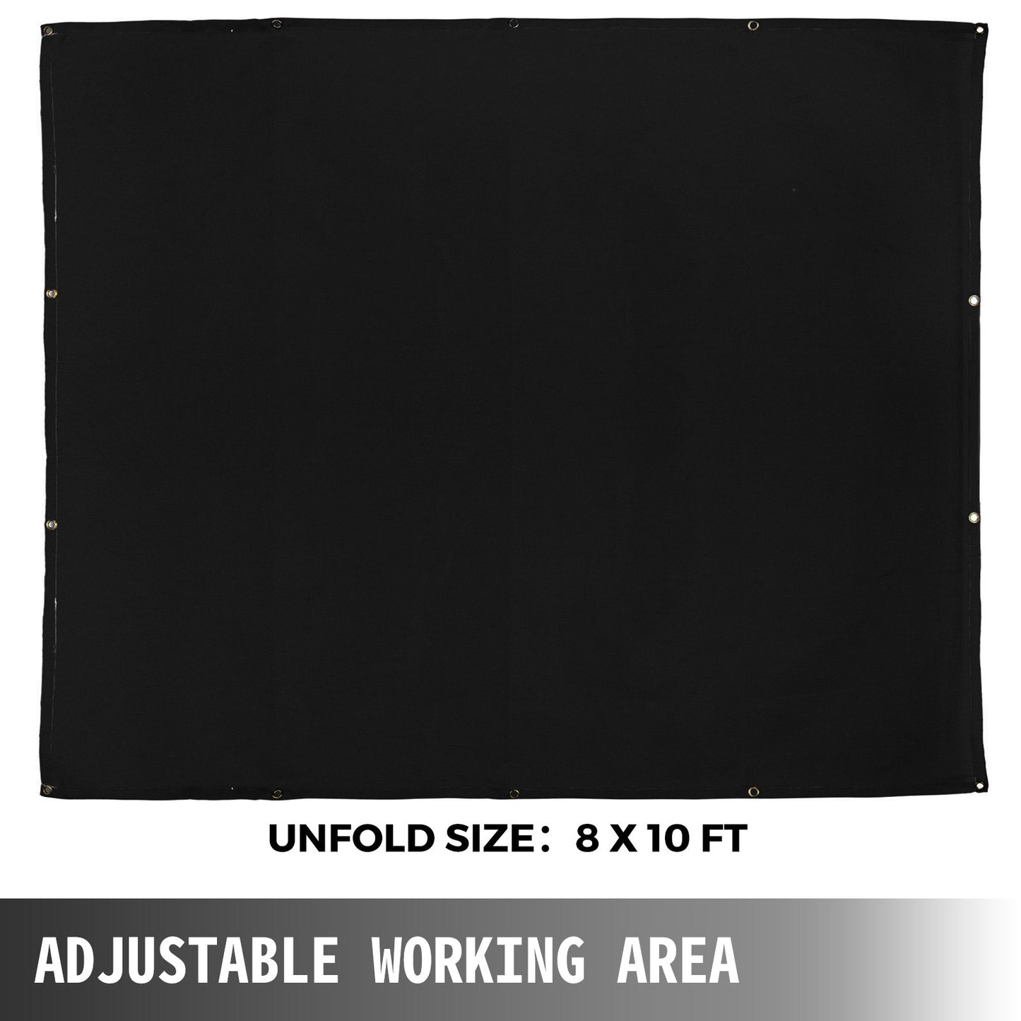 VEVOR 8 x 10 Ft Welding Blanket Black Fiberglass Blanket Portable Fiberglass Fire Retardant Blanket,-$30