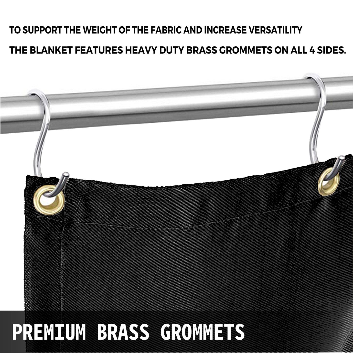 VEVOR 8 x 10 Ft Welding Blanket Black Fiberglass Blanket Portable Fiberglass Fire Retardant Blanket,-$30