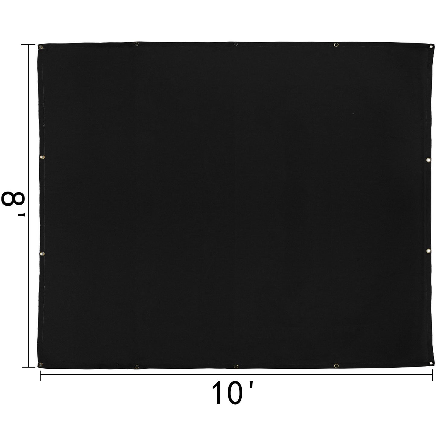 VEVOR 8 x 10 Ft Welding Blanket Black Fiberglass Blanket Portable Fiberglass Fire Retardant Blanket,-$30