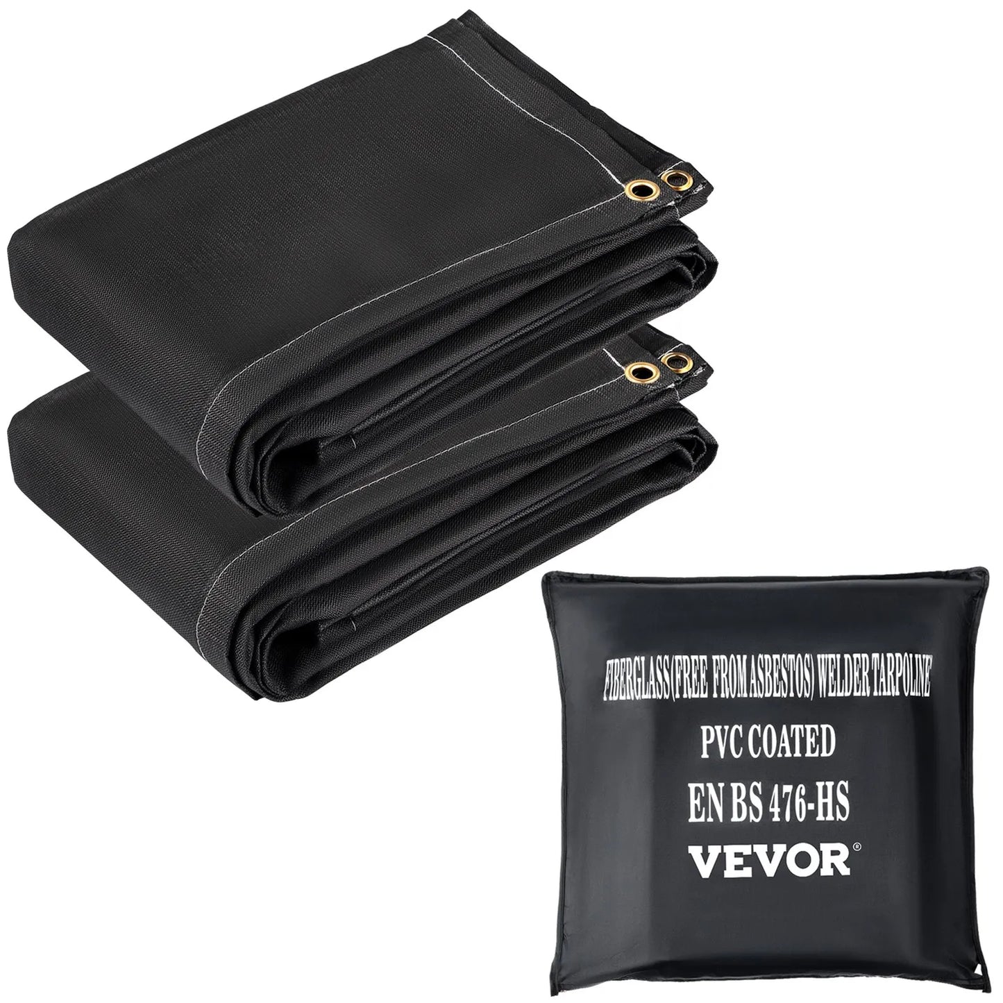 VEVOR Fire Blankets, 2 Pack Welding Blankets, 8' x 10' Fire Suppression Blanket, 1022°F Flame Retardant Blanket,-$50