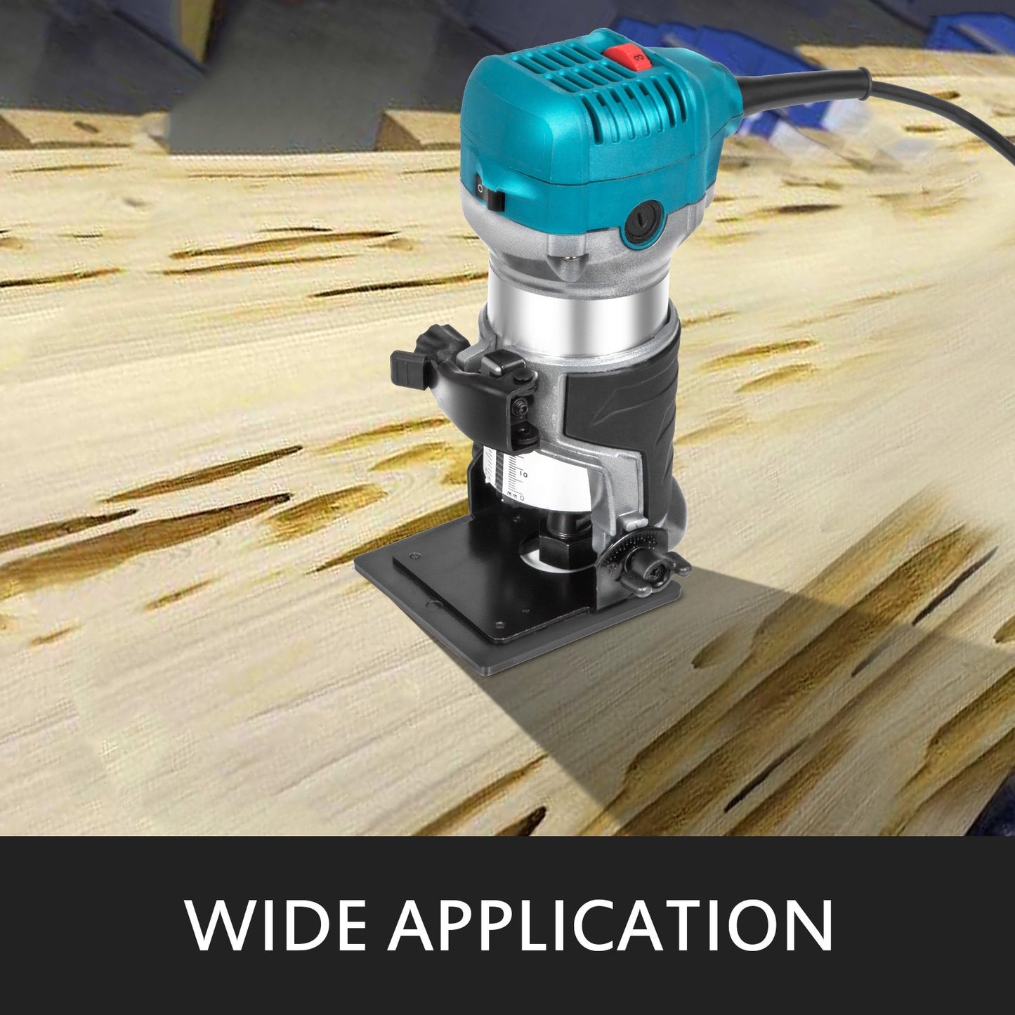BNIB-VEVOR 6.5Amp 1-1/4 HP Wood Router Tool Kit Max Torque 30,000RPM Variable Speed