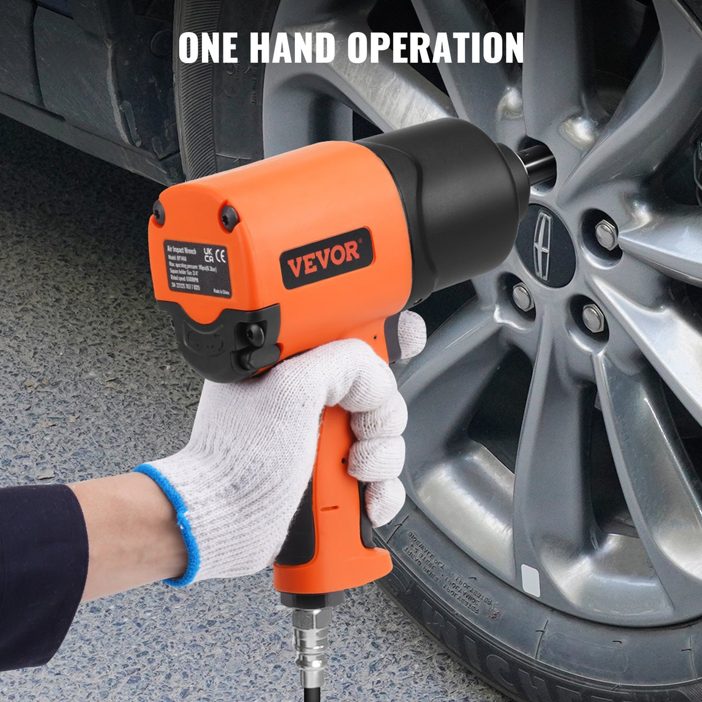 BNIB-VEVOR Air Impact Wrench, 3/4-Inch Drive Air Impact Gun, Up to 1870ft-lbs Nut-busting Torque
