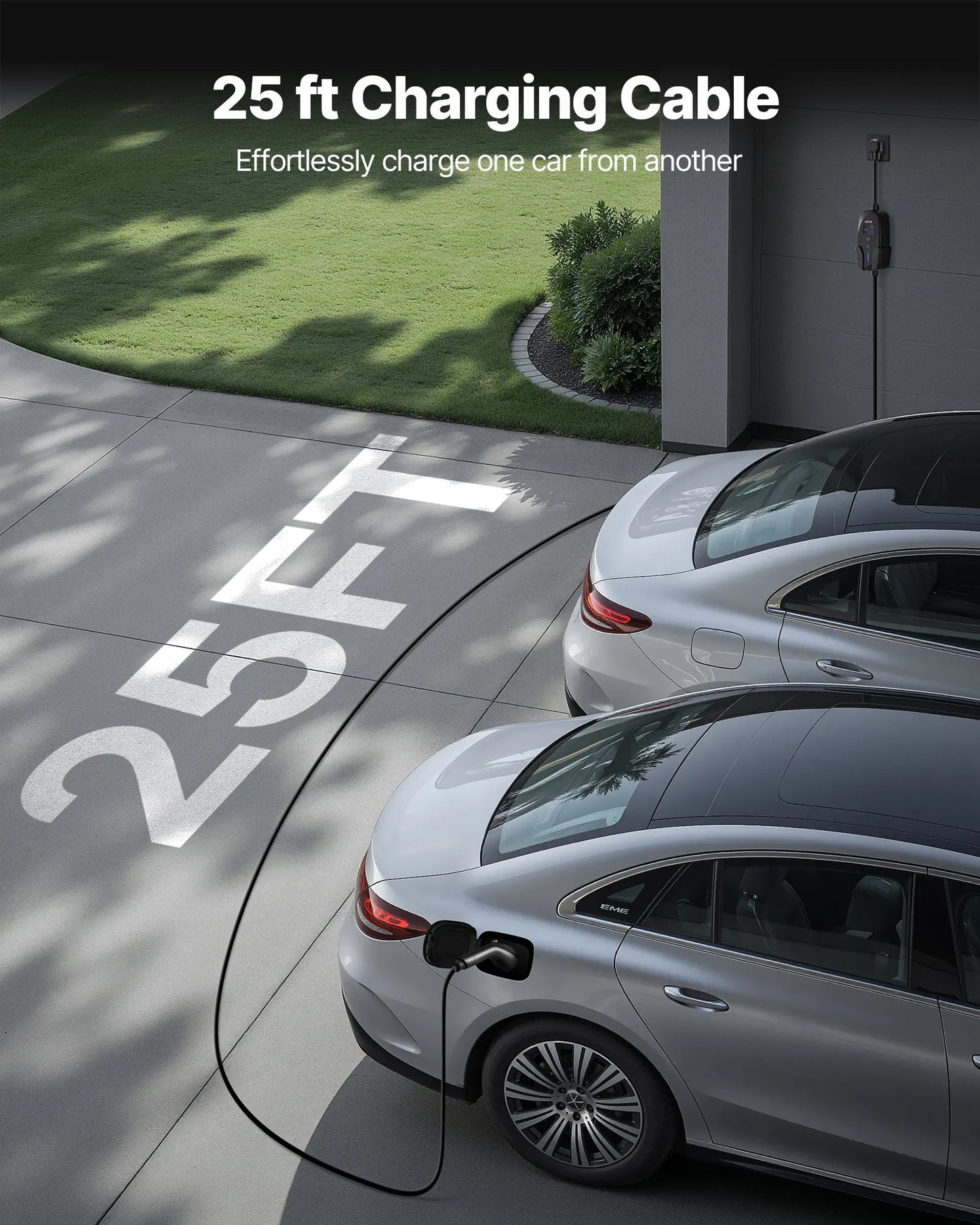 VEVOR Level 2 EV Charger, 40 Amp Adjustable Current, 240V Electric Vehicle Portable Charger,-$165