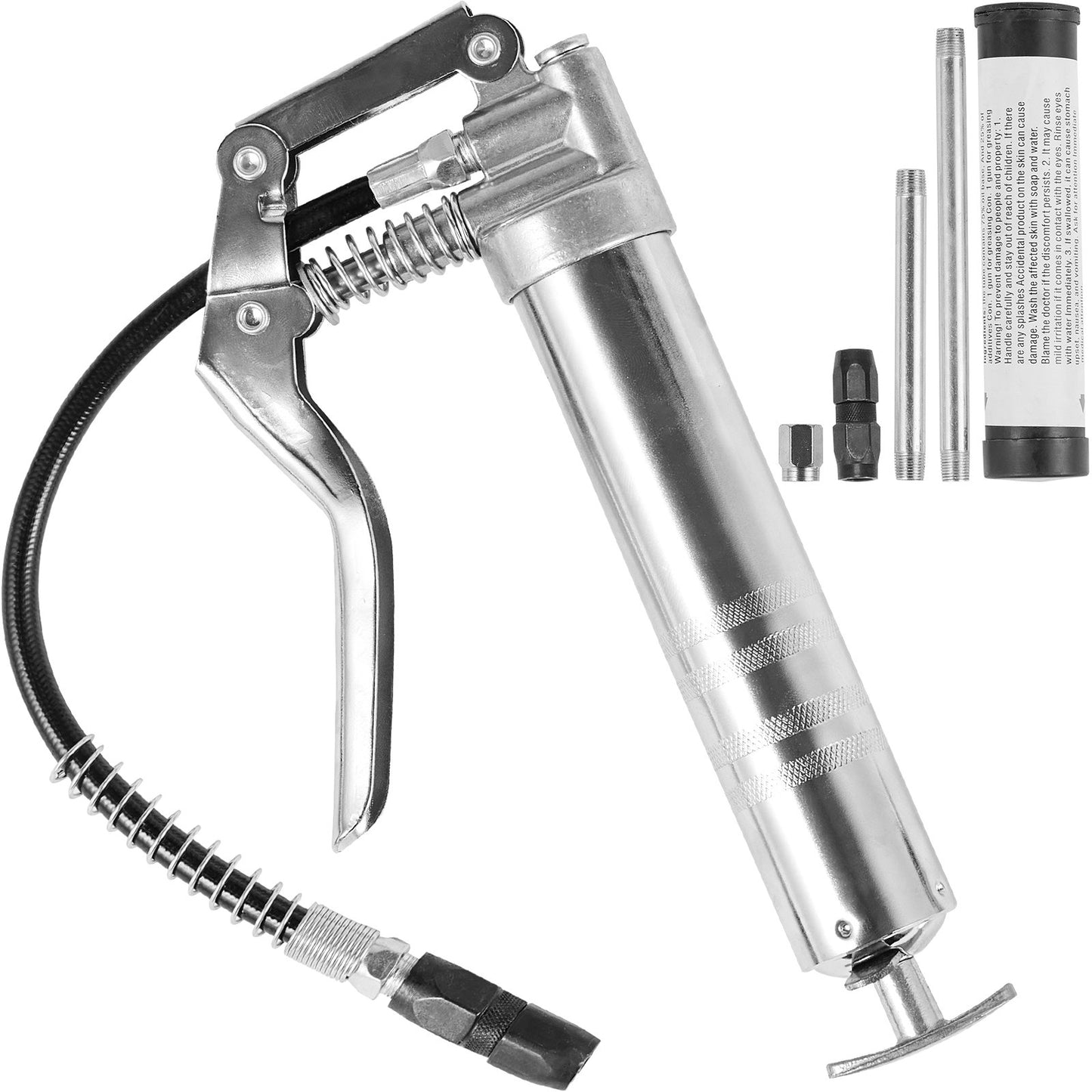 VEVOR Pistol Grip Grease Gun, 3500 PSI, 4 OZ / 120 CC Capacity Heavy Duty Professional Grease Gun