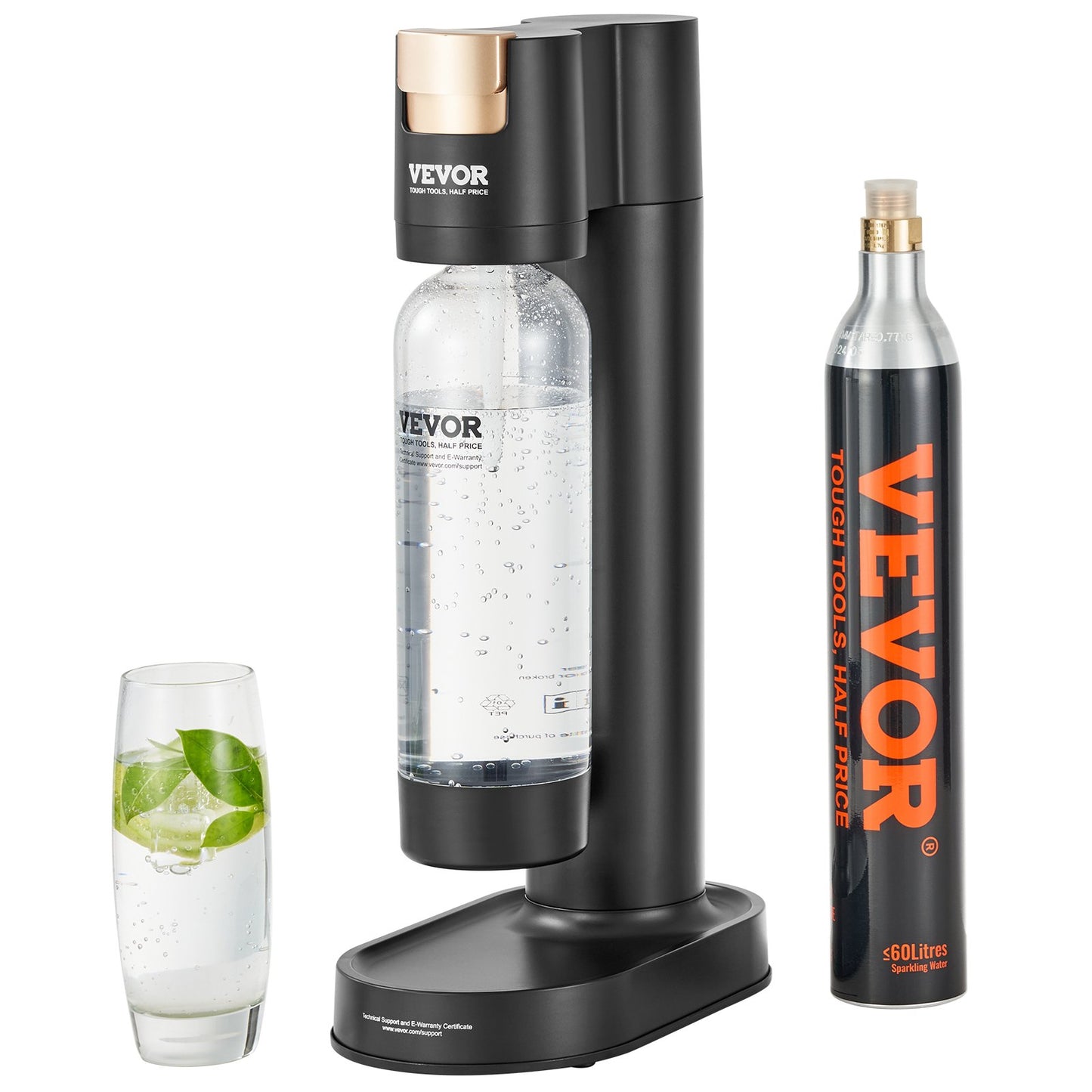 VEVOR Sparkling Water Maker, Soda Maker Machine for Home Carbonating, Seltzer Water Starter Kit,-$60