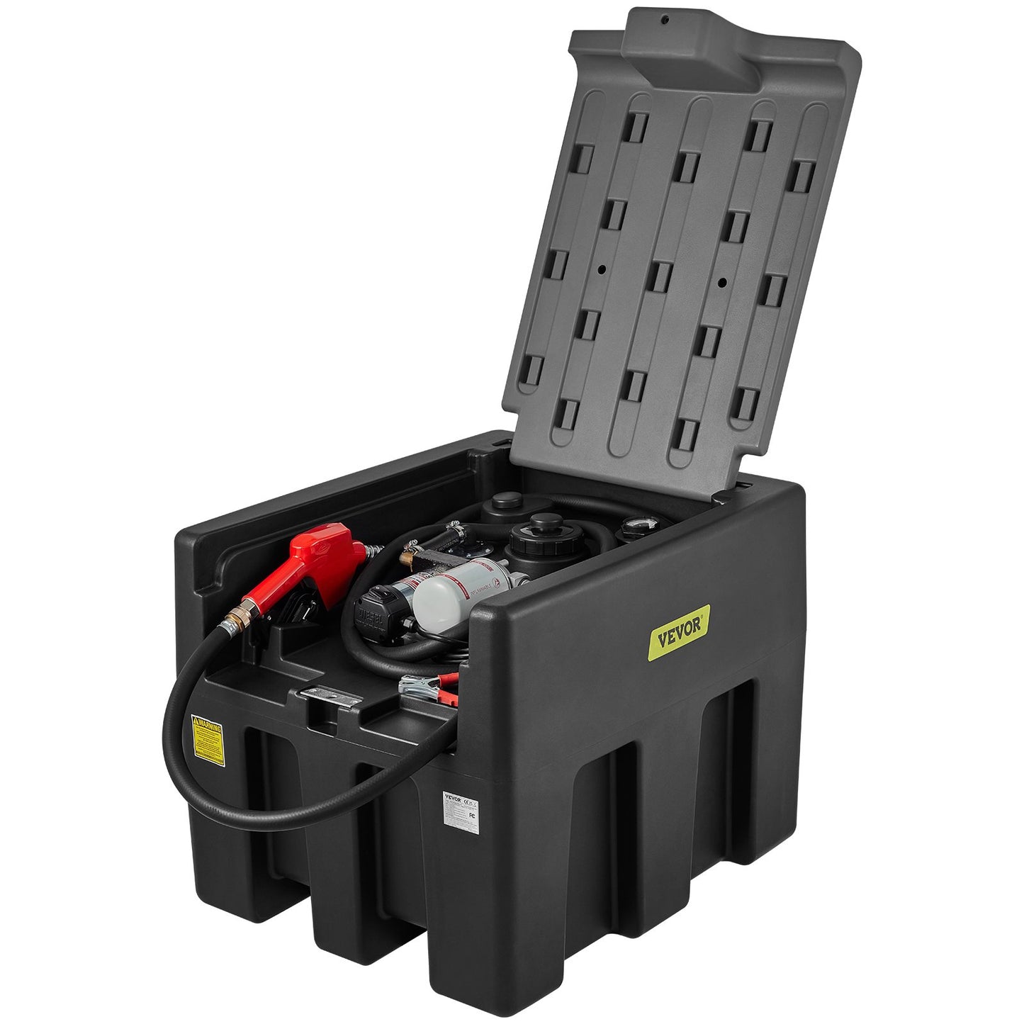 BNIB- VEVOR Portable Diesel Tank, 58 Gallon Capacity & 10 GPM Flow Rate, Diesel Fuel Tank with 12V