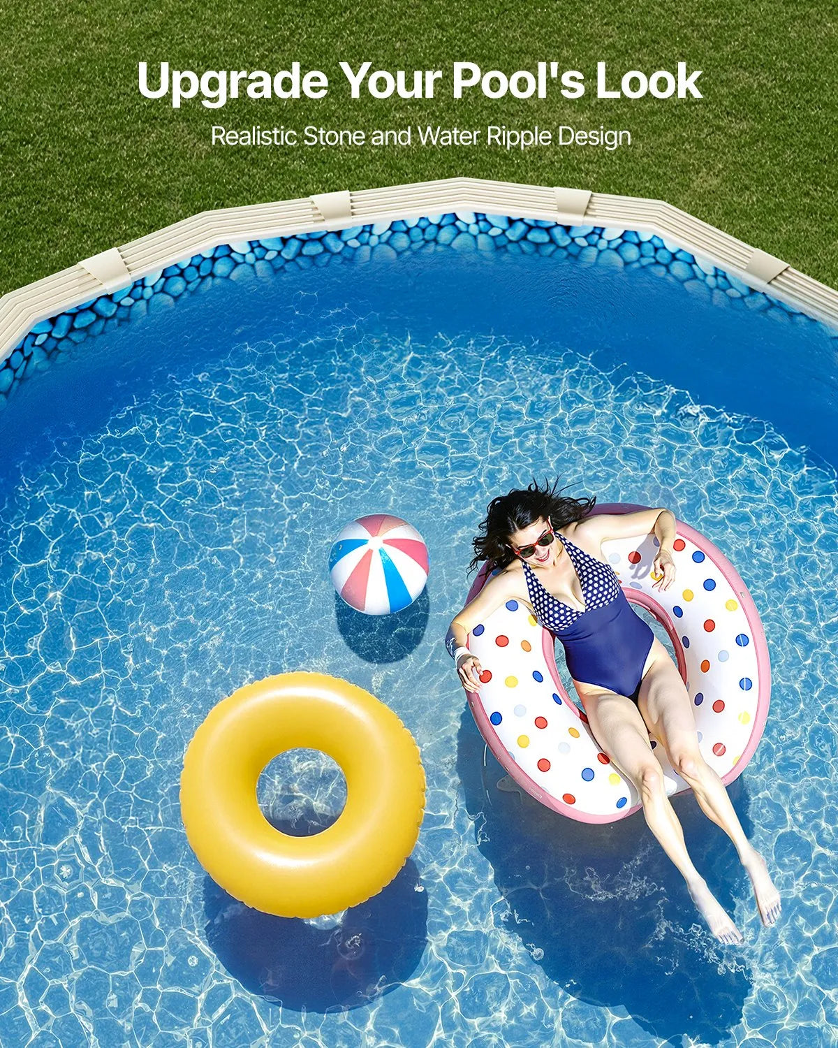 VEVOR 12 x 24 ft Oval Pool Liner, Overlap Style Above Ground Pool Liners, 48-to-54inch Wall Height,-$130
